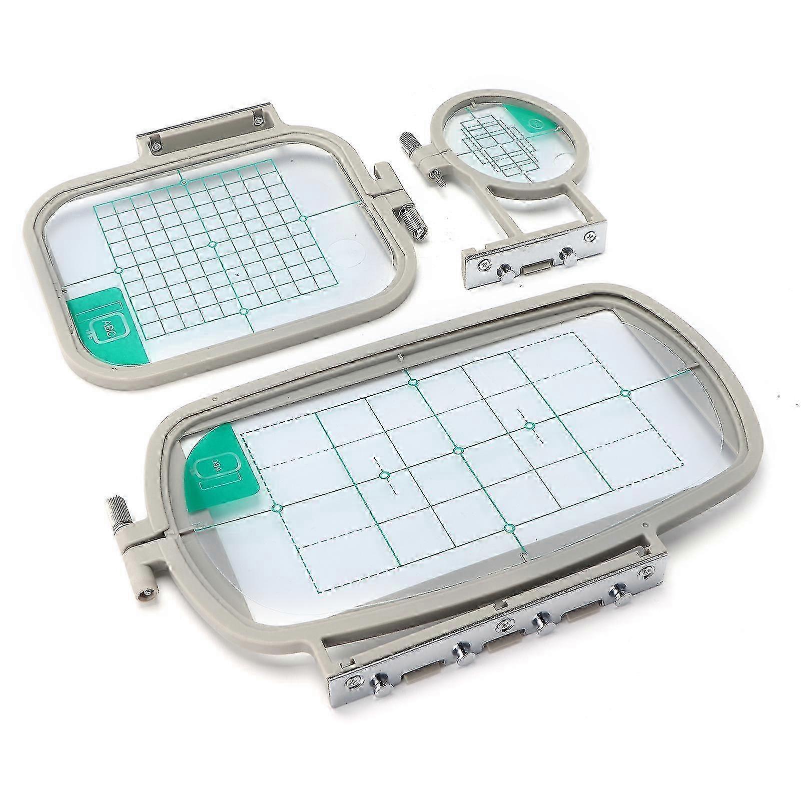 Embroidery Frame Hoop Set 3pcs Multifunctional Sewing Machine Kit for Use at Home