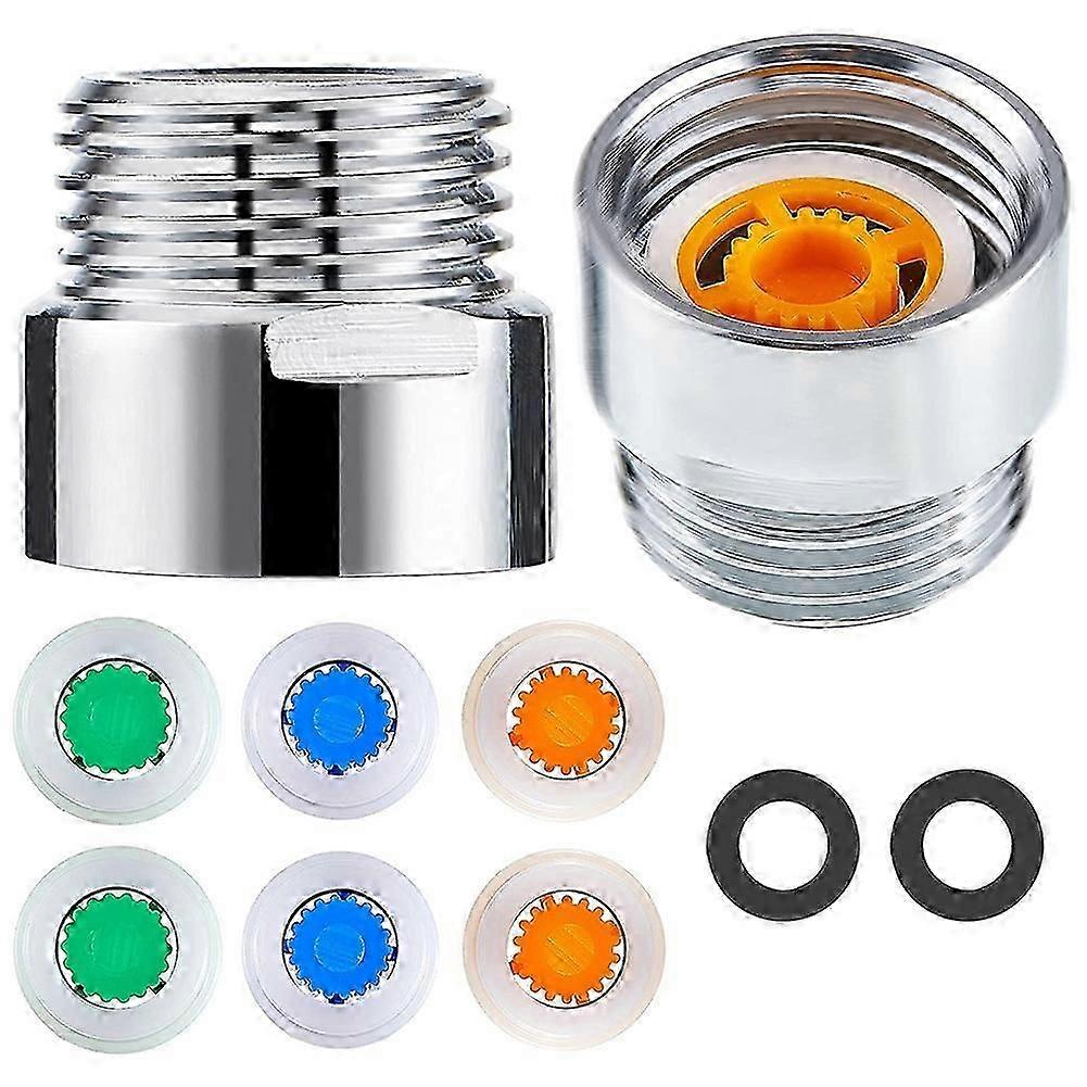 8 Pieces of Shower Flow Reducer Limiter Set, Water Restrictor, 1/2 Inch Thread Size 4, 6 and 9 L/Min