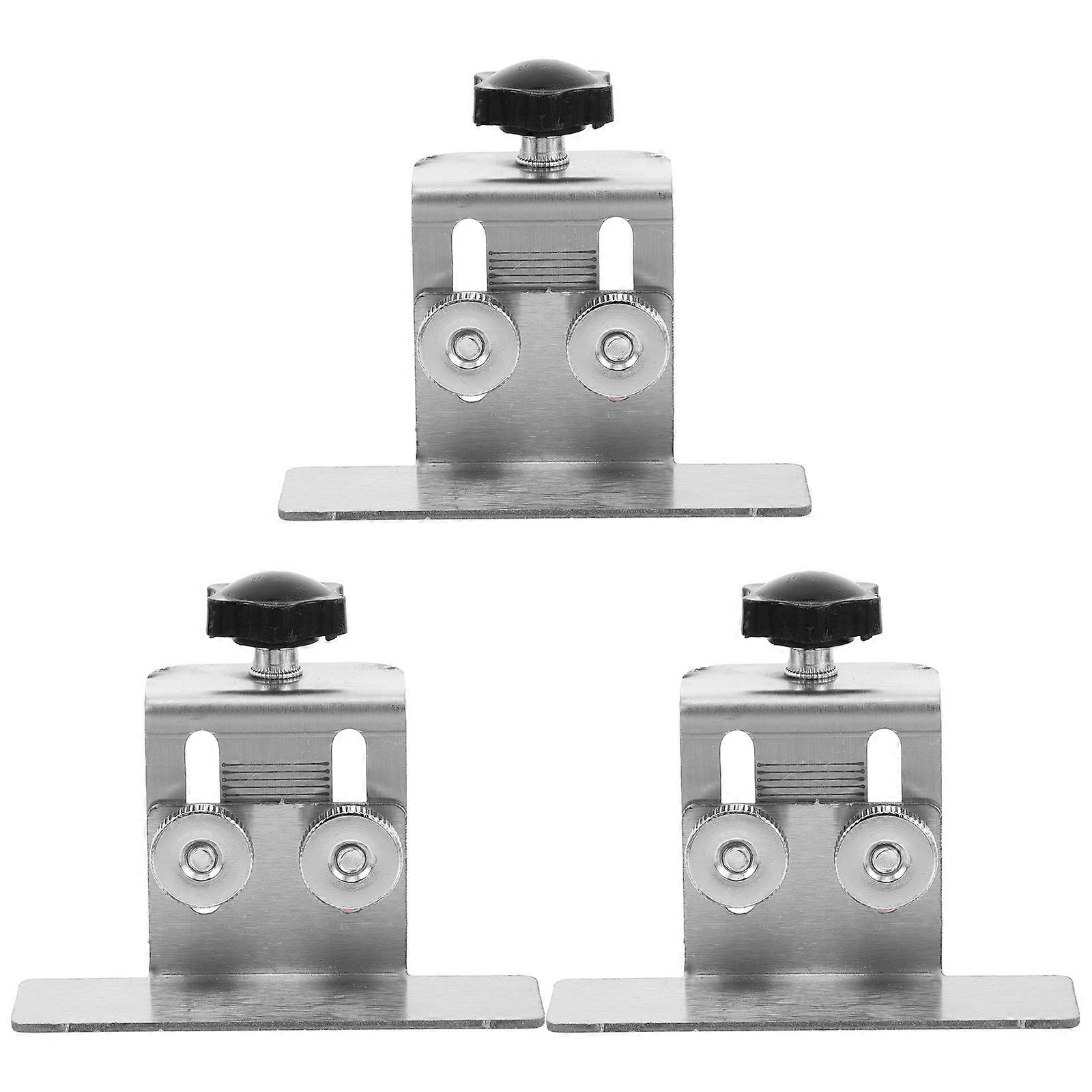 3pcs Adjustable Cabinet Door Positioning Jig Heavy Duty Woodworking Tool for Quick Installation, Durable Hardware Aid for DIY Enthusiasts