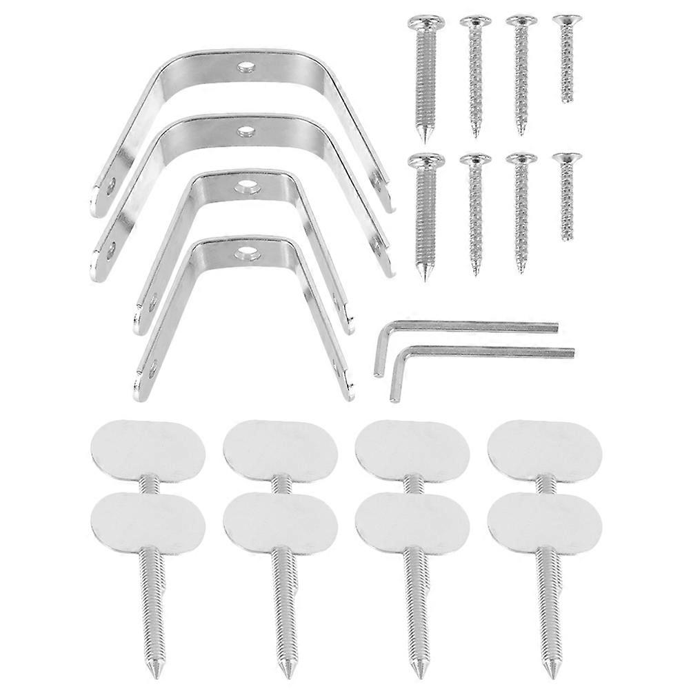 Moulage intégral Conception Porte-jambon Accessoires 2 ensembles Utilisation à domicile Acier inoxydable Empêcher la chute