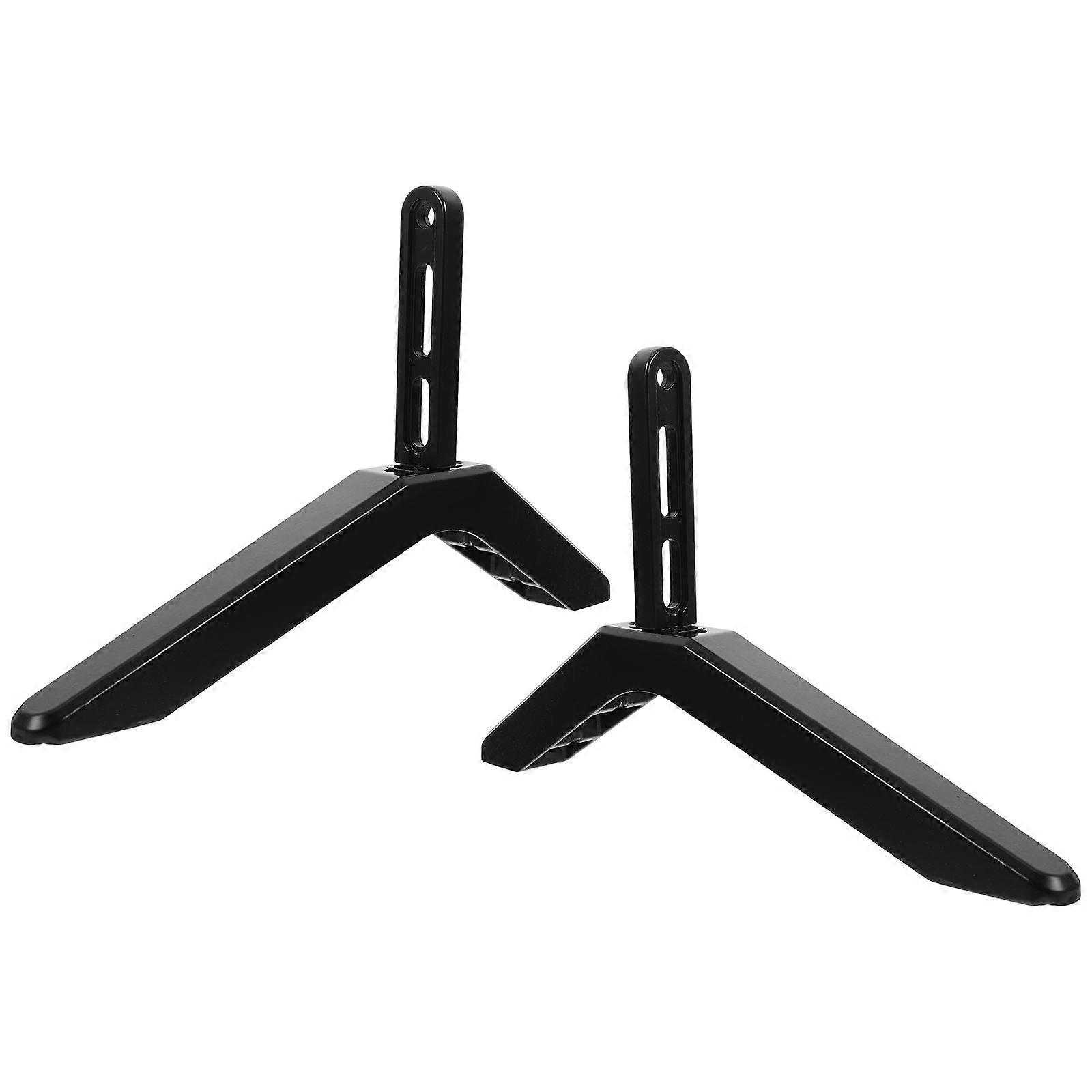 2pcs TV Stand Base Holder Brackets for Screens – Easy Installation, Space Saving Design, Supports Flat Panel Displays