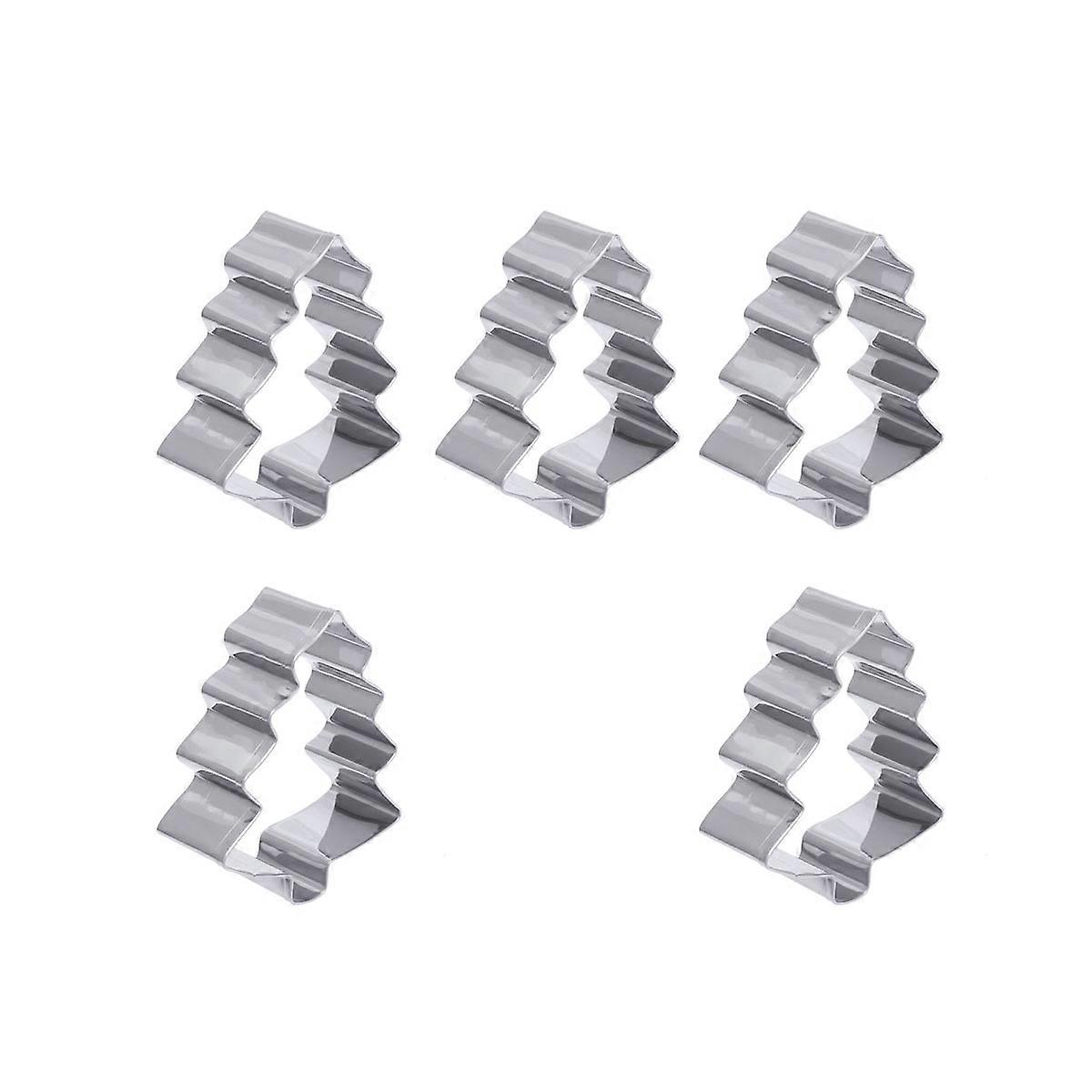 Biscuit Fondant Molds Stainless Steel Kitchen Baking Tool Food Cutting Adults 5Set