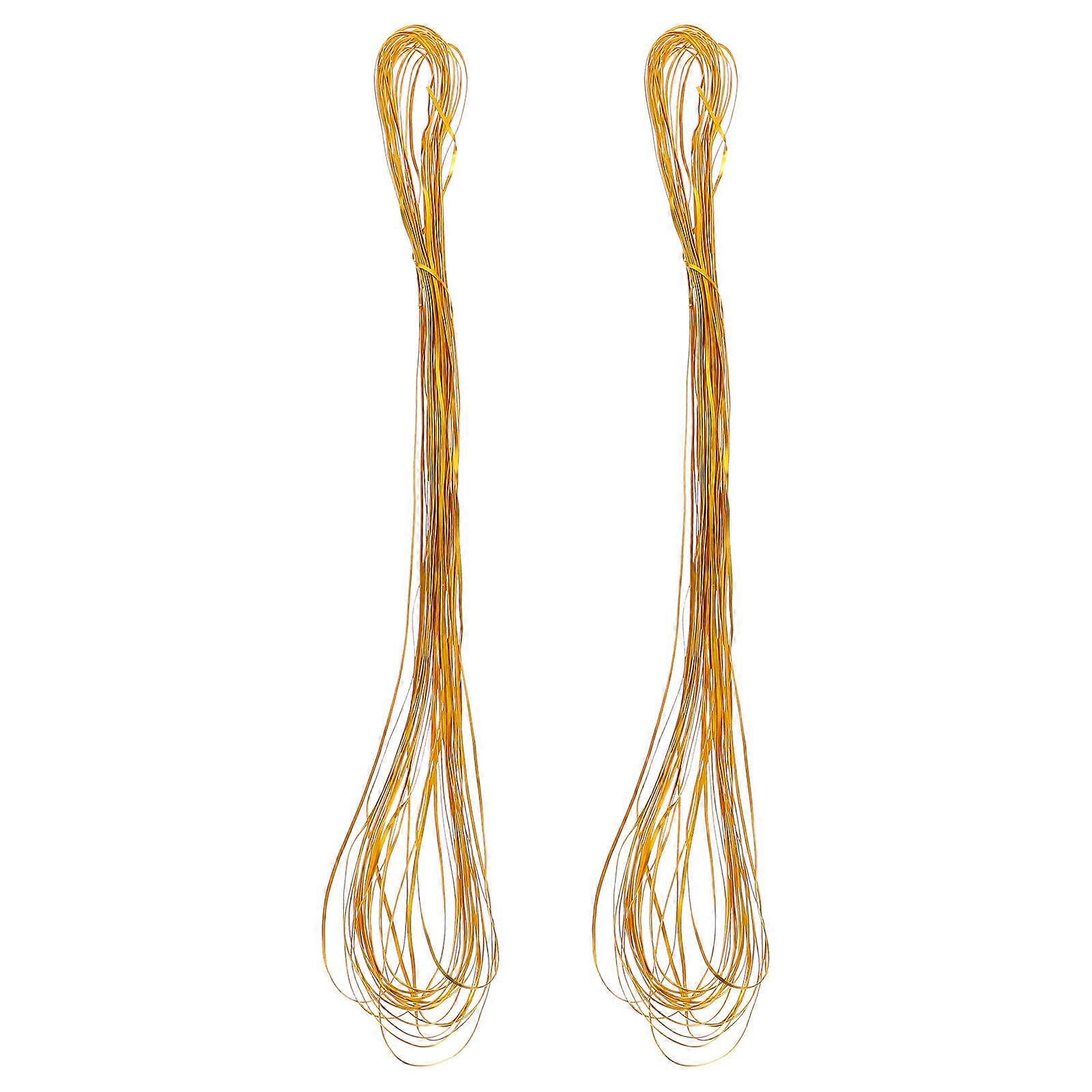 Golden Metal for DIY Use Perfect for Jewelry Making and Beaded Crafts 2 Rolls