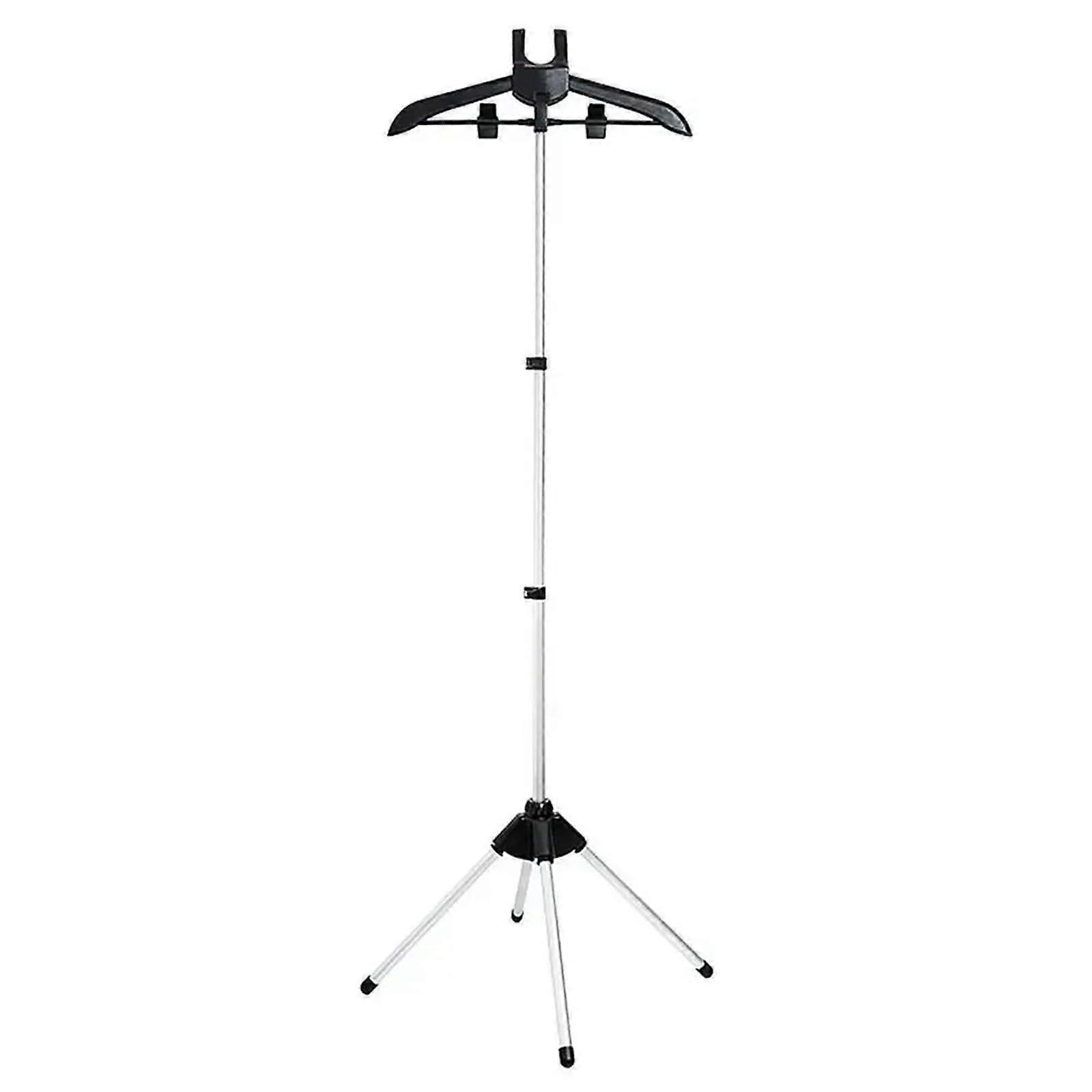 Support de planche à repasser réglable pour défroisseur à vapeur Support de repassage vertical télescopique Support de fer à repasser debout (noir)