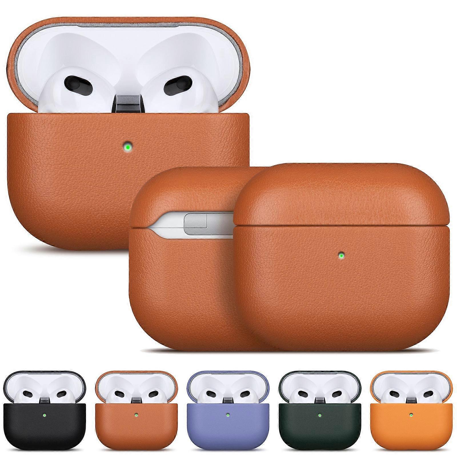 Full-grain Leather Earbuds Protective Case