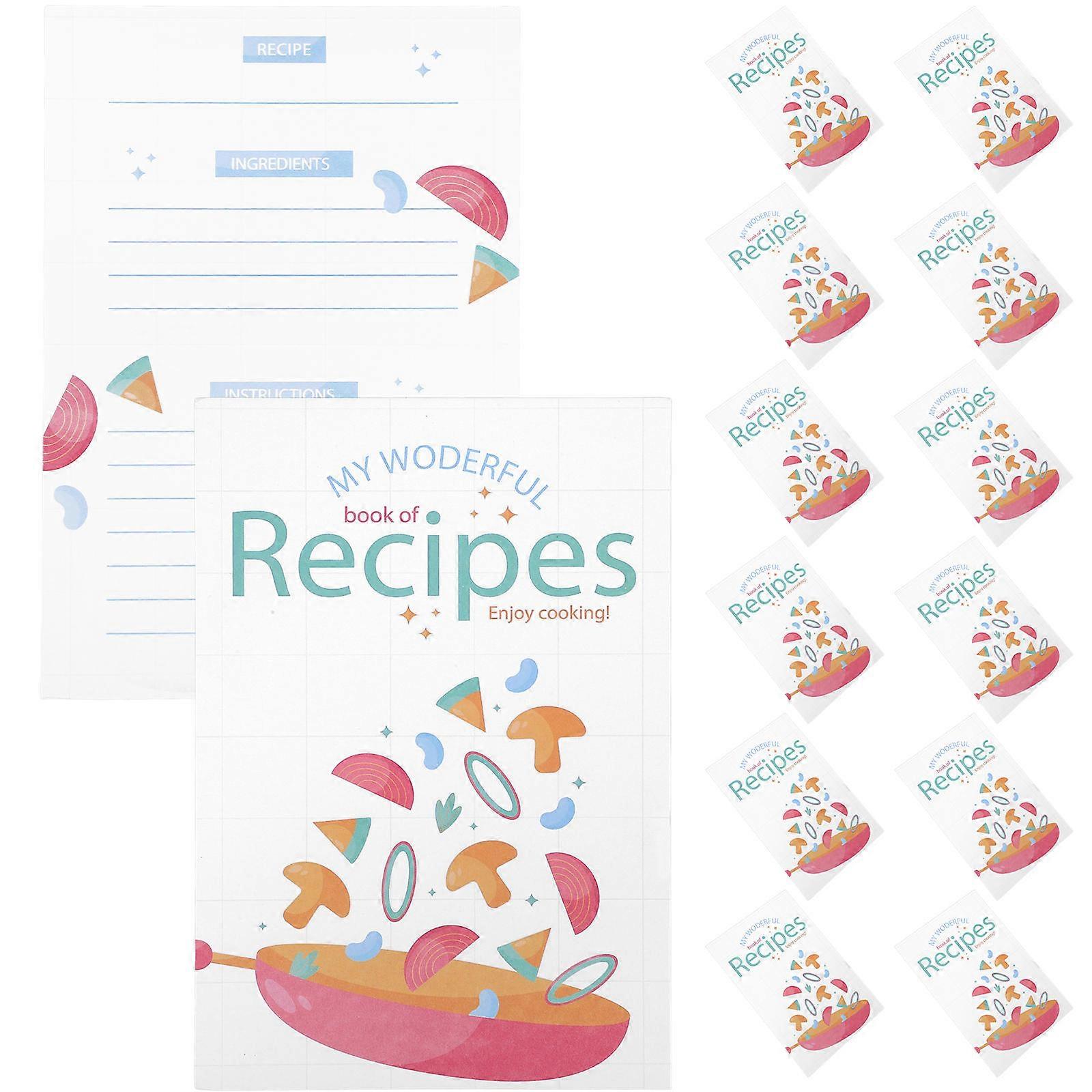 50pcs Blank Recipe Cards for Kitchen Use Writable Food Notes with Space for Ingredients and Preparation Lightweight and Portable Cooking Sheets