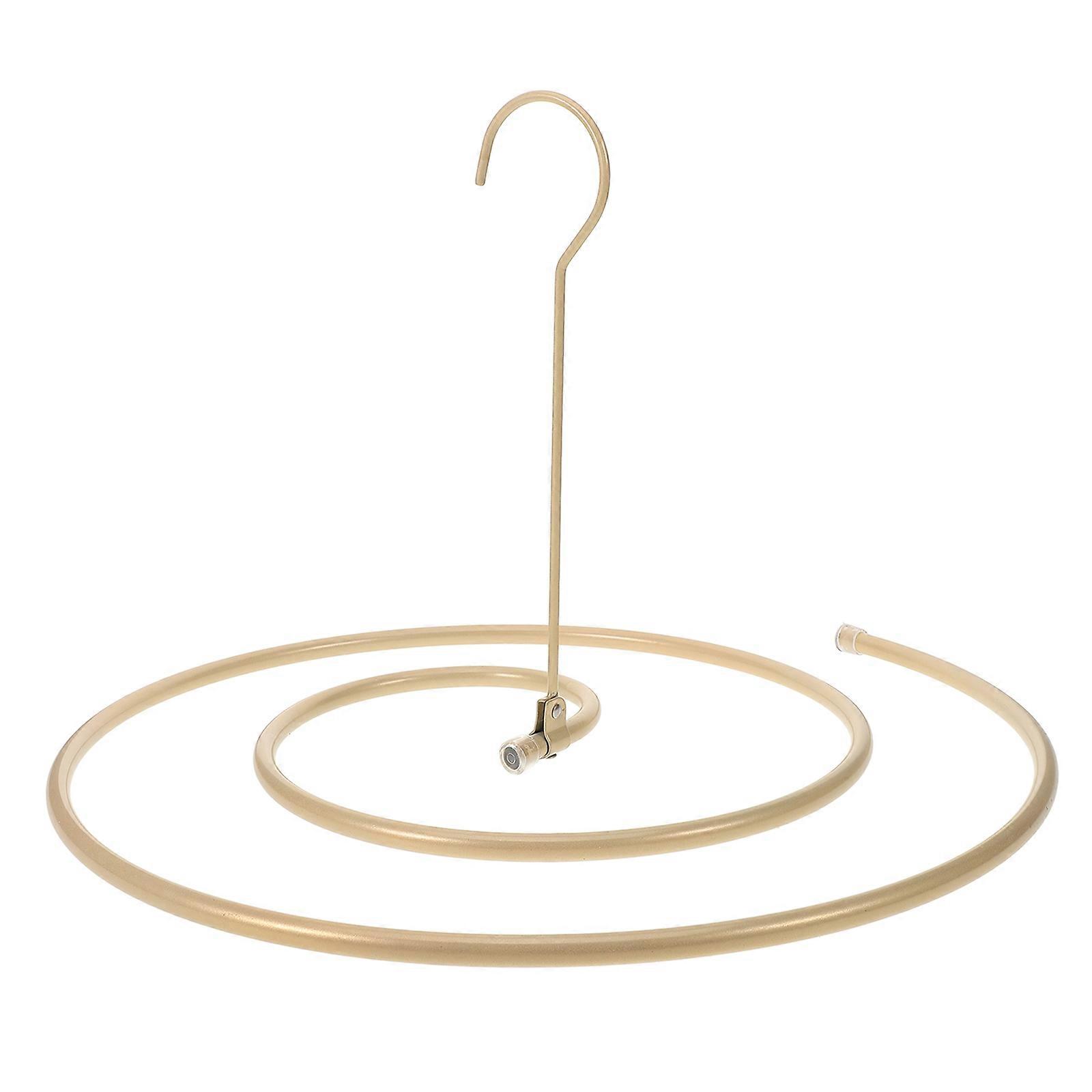 Metal Spiral Hanger Laundry Hanger Drying Bed Sheets Golden Color Homeowners Space Saving Design 43.00X43.00X27.00CM 1Set