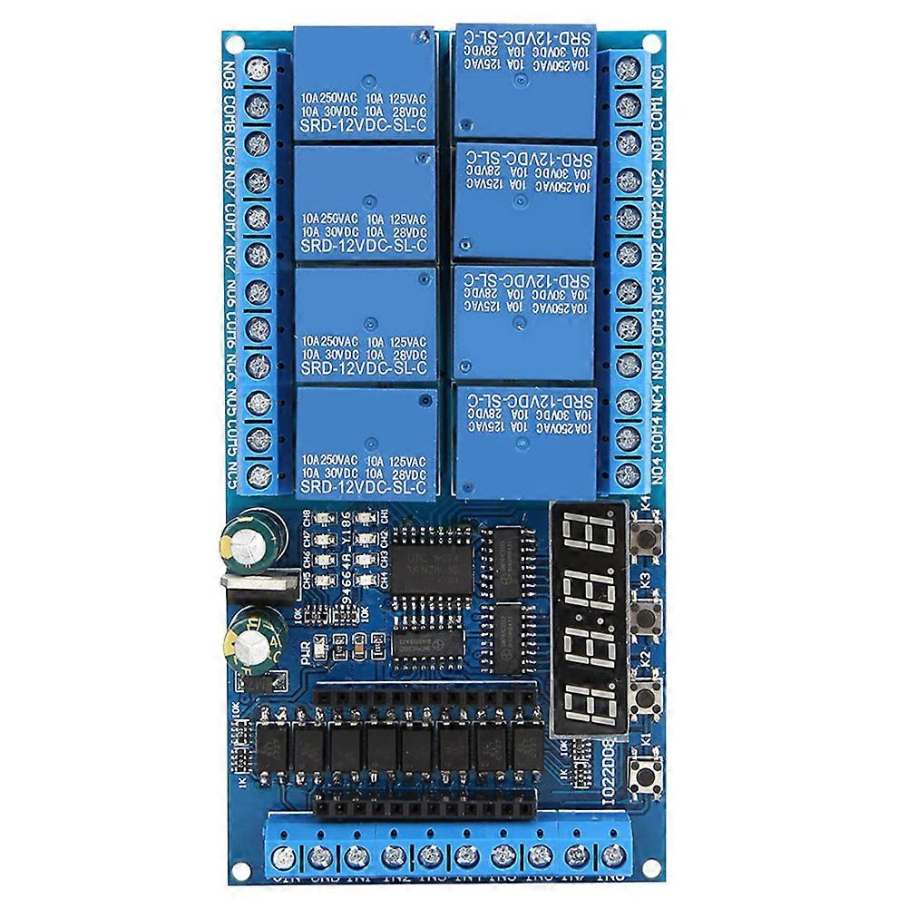 DC 12V 8 Kanal Pro Mini PLC Relais Shield Modul Delay Timer Switch Board für Arduino