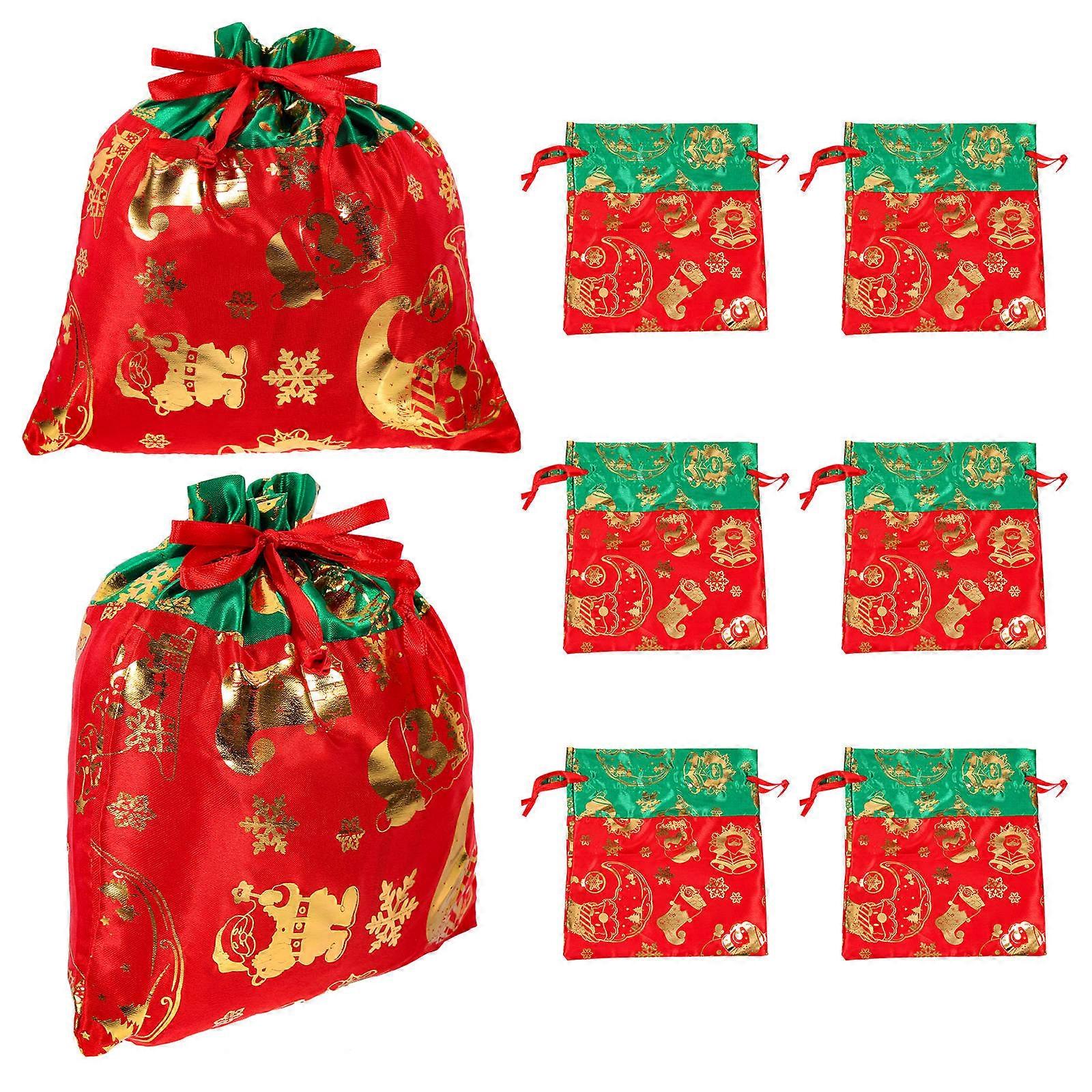 Wrapping Paper Bags For Presents Candy Bag present Presentation Christmas Party Red 20X18.5X0.2CM 6Pcs
