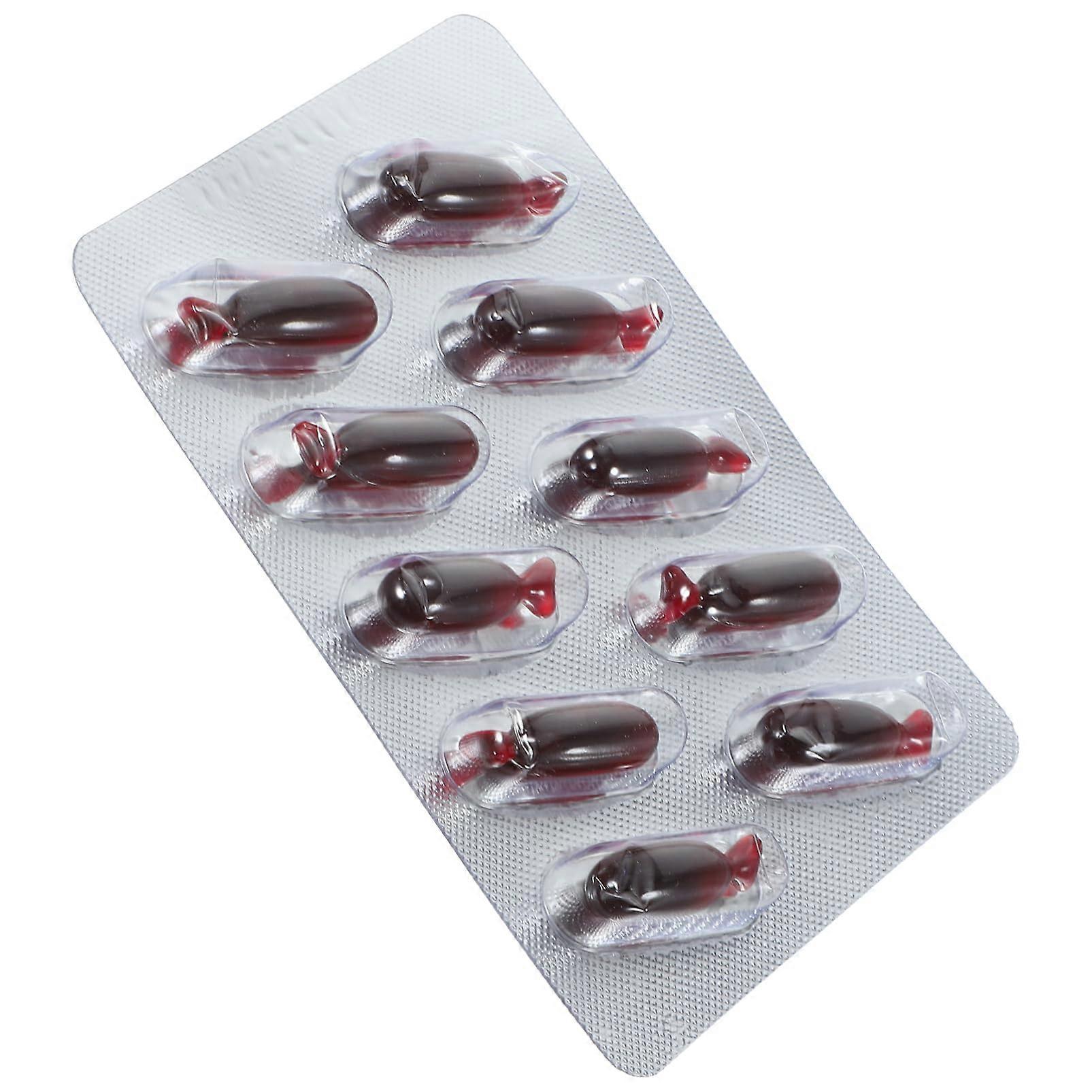 Fake Capsules Set for Halloween Party Props, Realistic Size Toy for Friends, Perfect for Pranks and Costumes