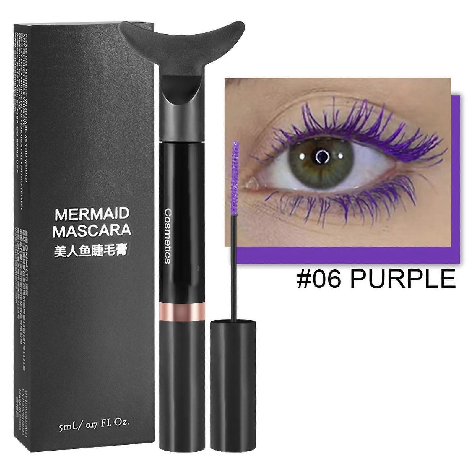 Mascara 3D Colorful Mascara with Fine Brush Waterproof Smudge Proof Mascara