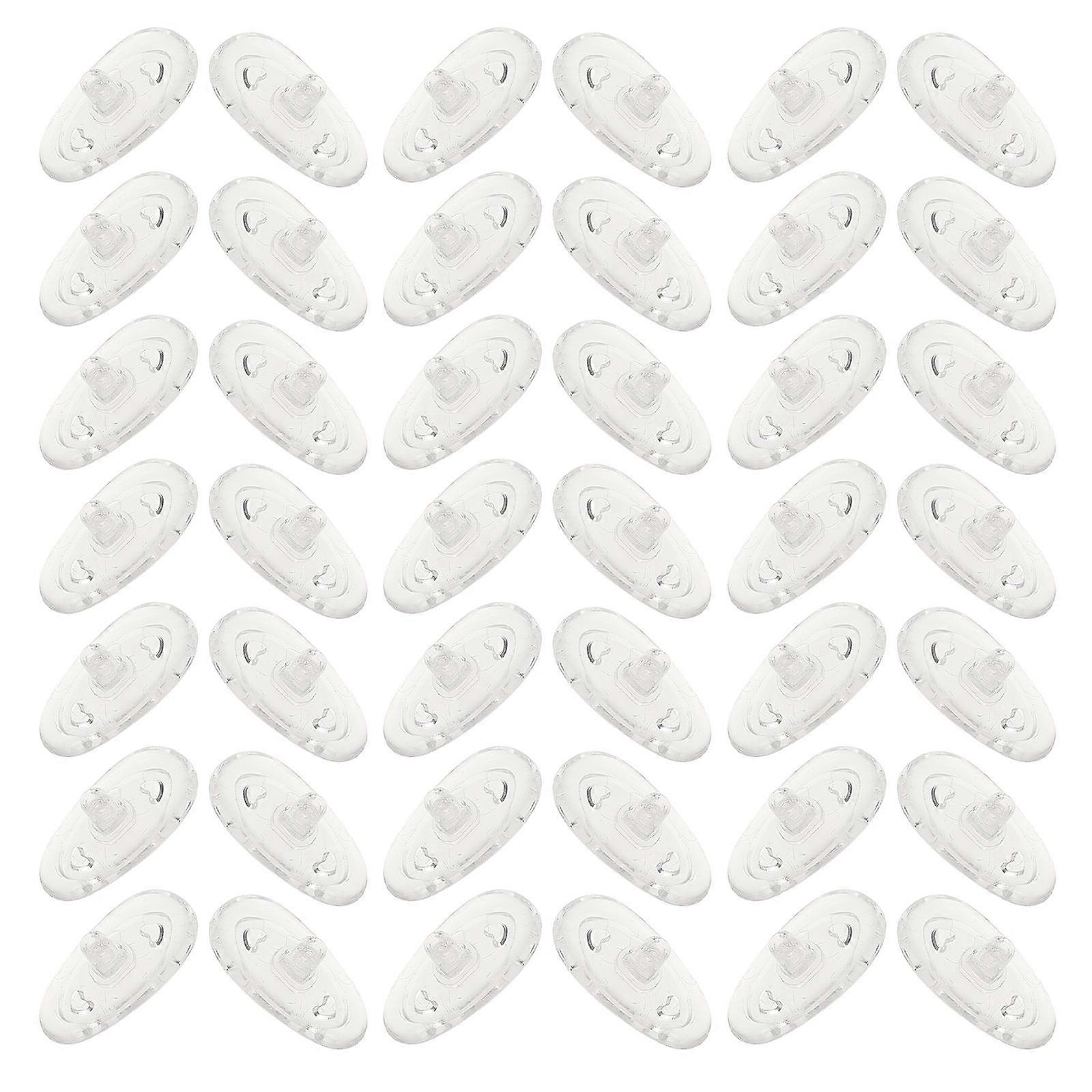 50Pcs Glasses Frame Nose Pads Eyeglass Nose Cushion Replacements (White)