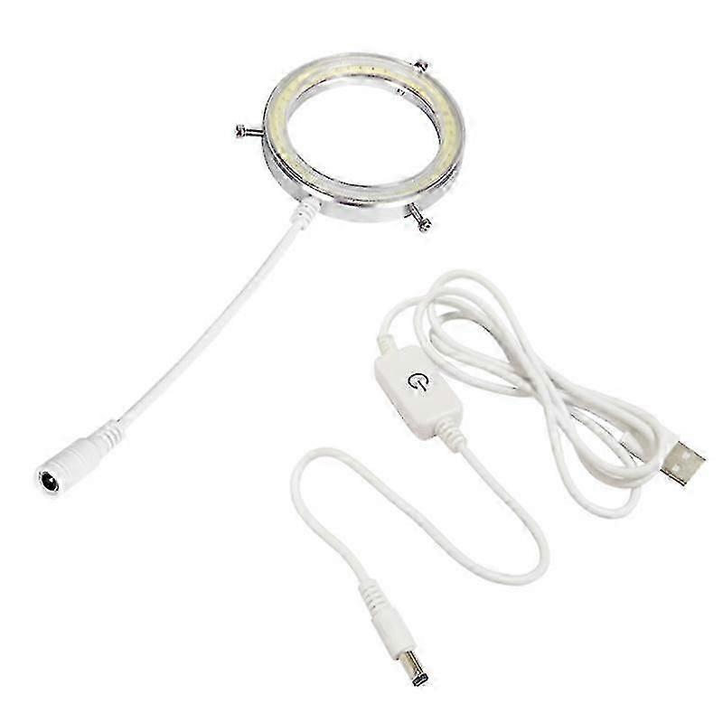 60 LED Adjustable Ring Light Illuminator Lamp for STEREO ZOOM Microscope USB Plug