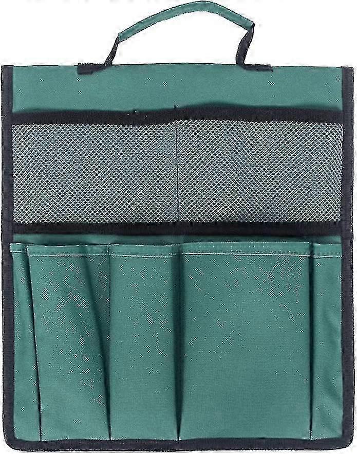 AURA Gardening Tool Storage Bag With Pockets, Garden Plant Tool Set Organizer, Multi Function Storage Bag For The Gardener (Green, Only One Bag)