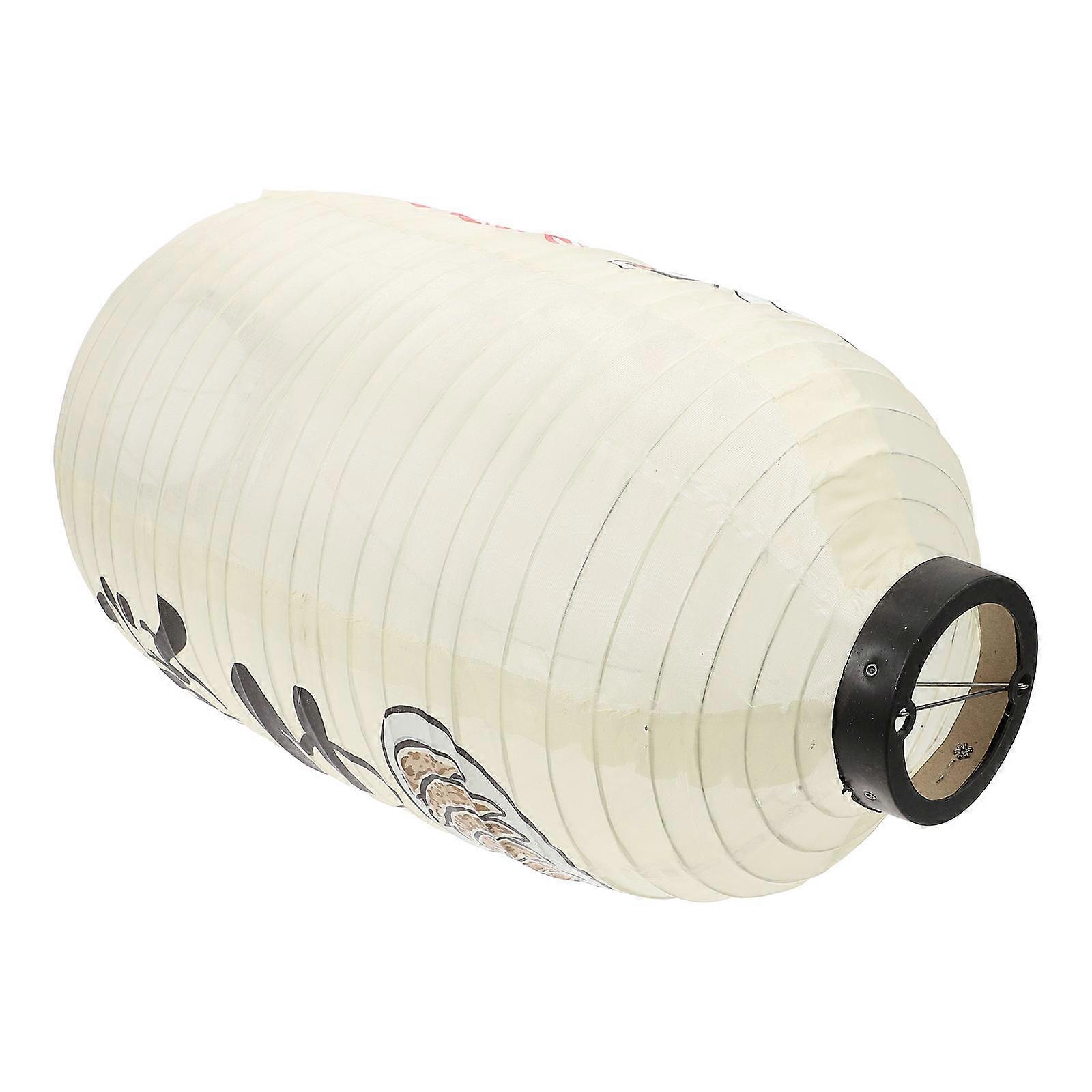 Japanese Style Lantern for Decor Beige Color Iron and Material Enhance Party Atmosphere 6 Sizes Available