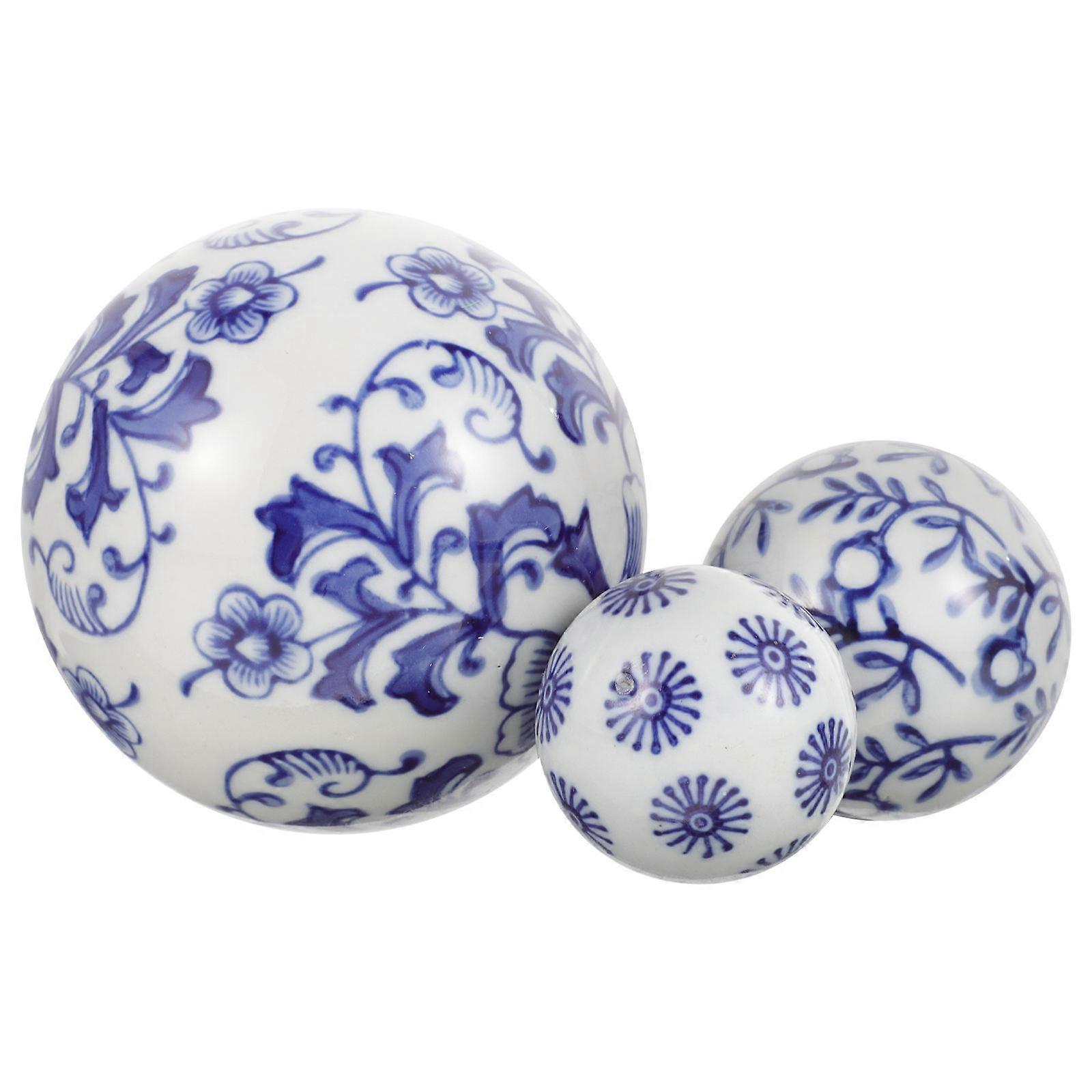 Floating Ornaments Balls Fish Tank Decoration Pet Owners Ceramic 4x4x4cm Floating 3Pcs