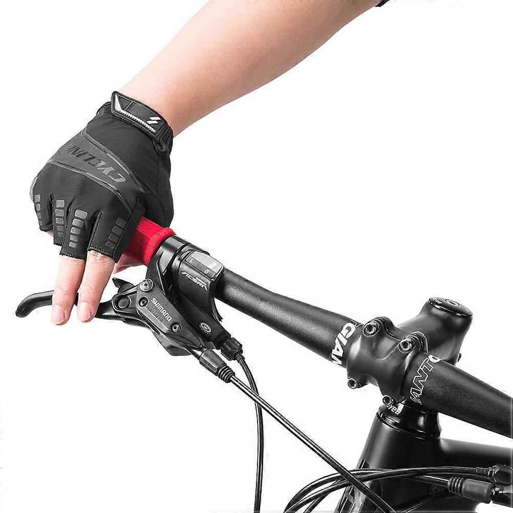 Unisex Half Finger Gloves Breathable and Comfortable for Outdoor Activities Size (Black)