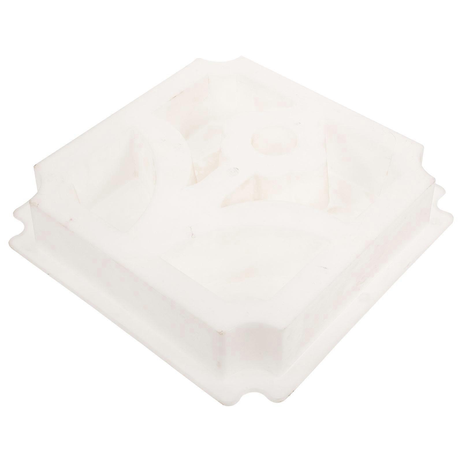 Reusable DIY Cement Mold for Garden Path Maker in White Perfect for Creating Concrete Stepping