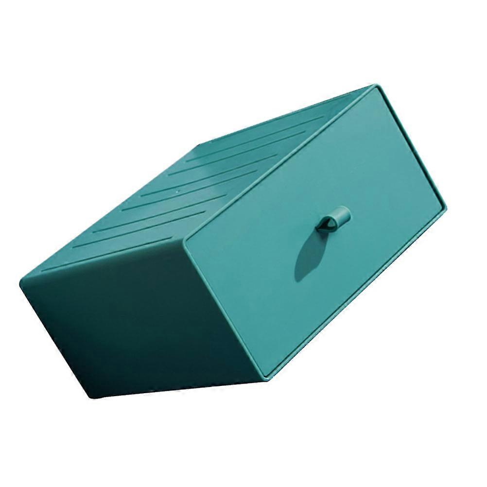 Sundries Drawer Box Countertop Drawer Organizer Rectangular Style Green 20X20X10CM Storage 1Pcs