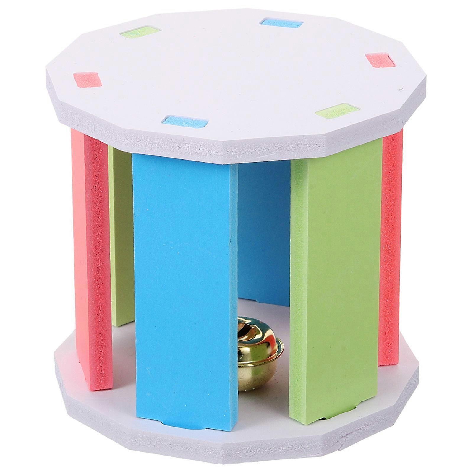 Colorful Hamster Exercise Wheel for Small Pets Perfect for Home Use PVC Quiet Night 6.5 Inches