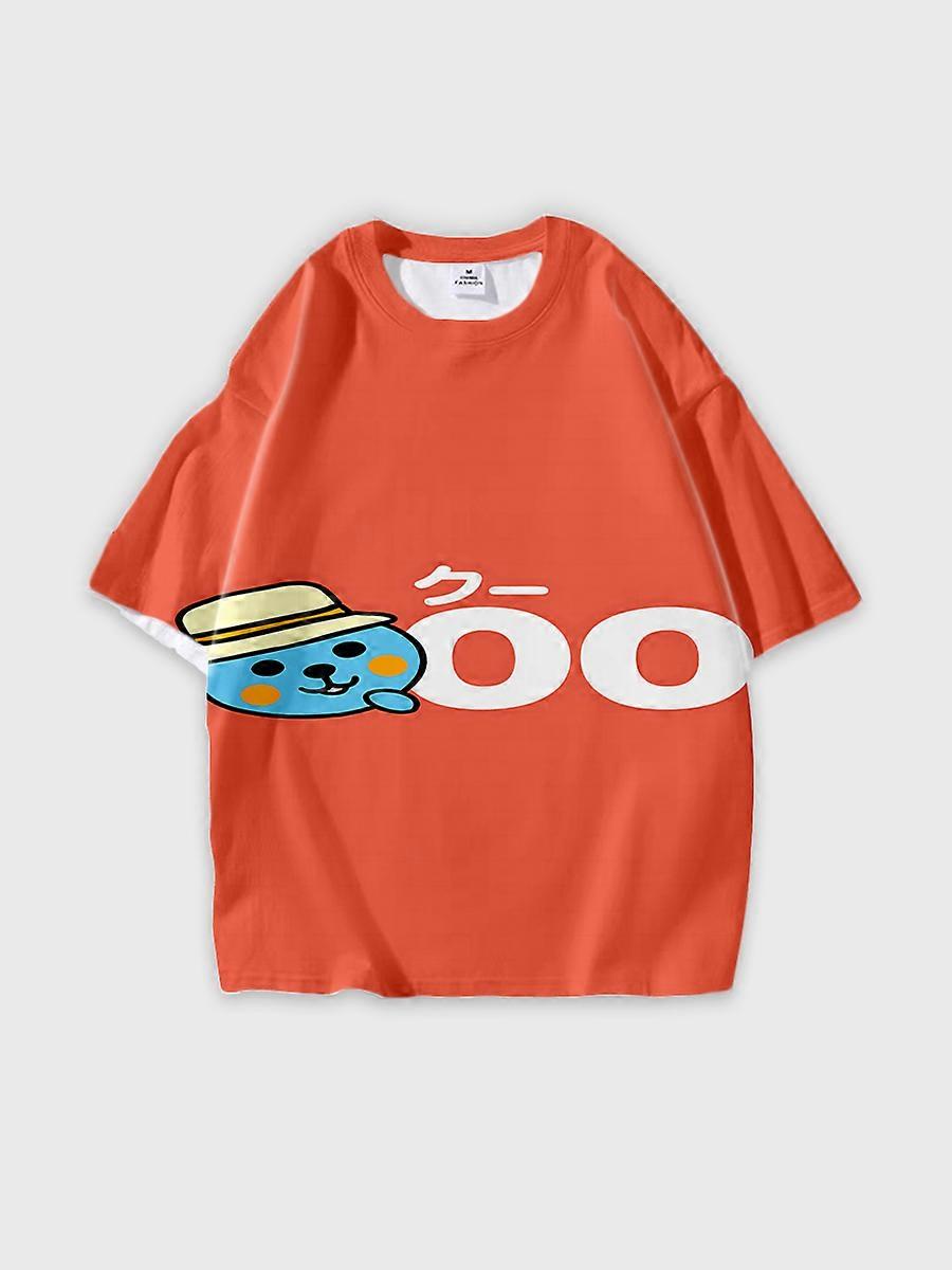 T-shirt short sleeve round neck summer casual loose K507