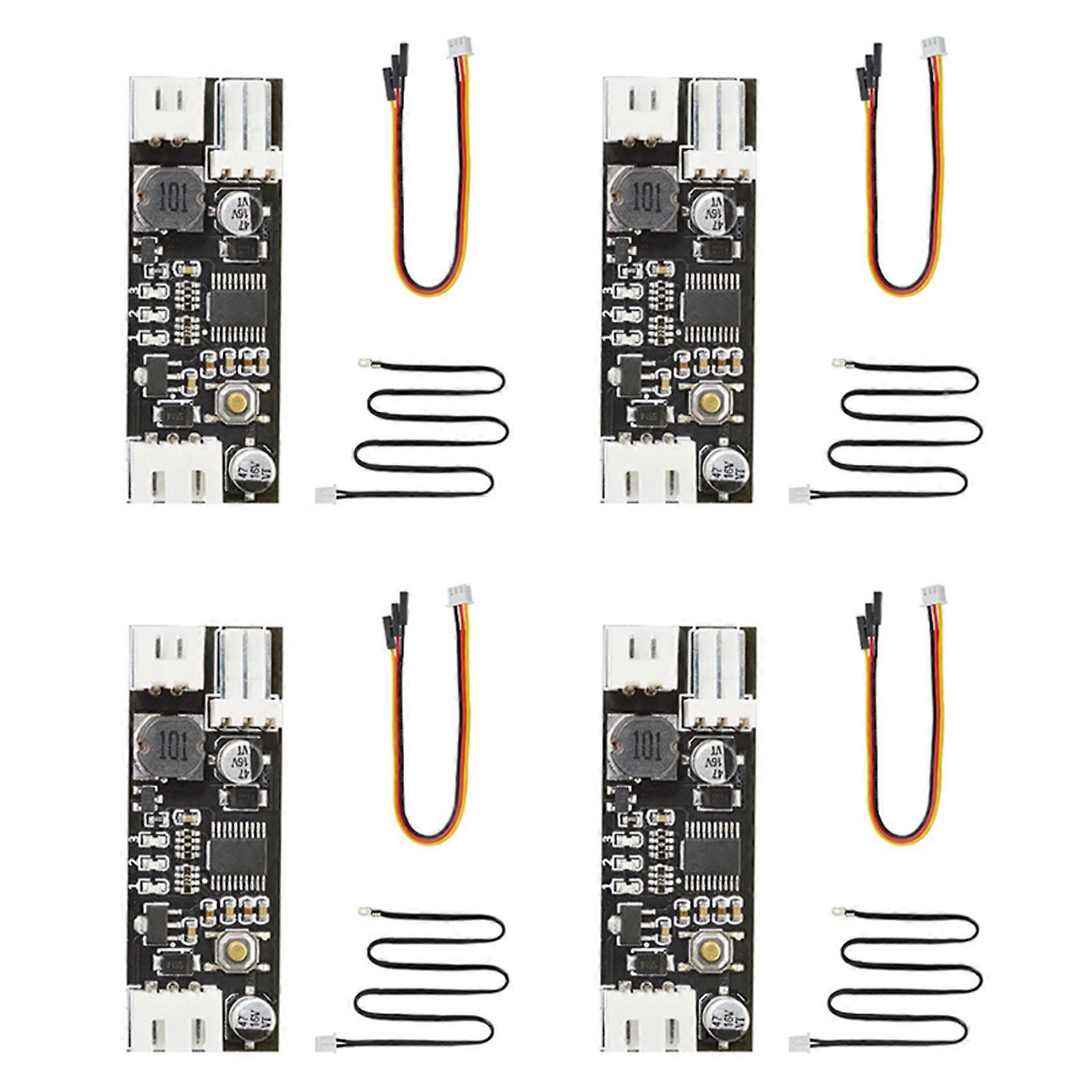 4X Temperature Controller Module Single 12V DC PWM 2-3 Wire Fan Temperature Control Governor Compute