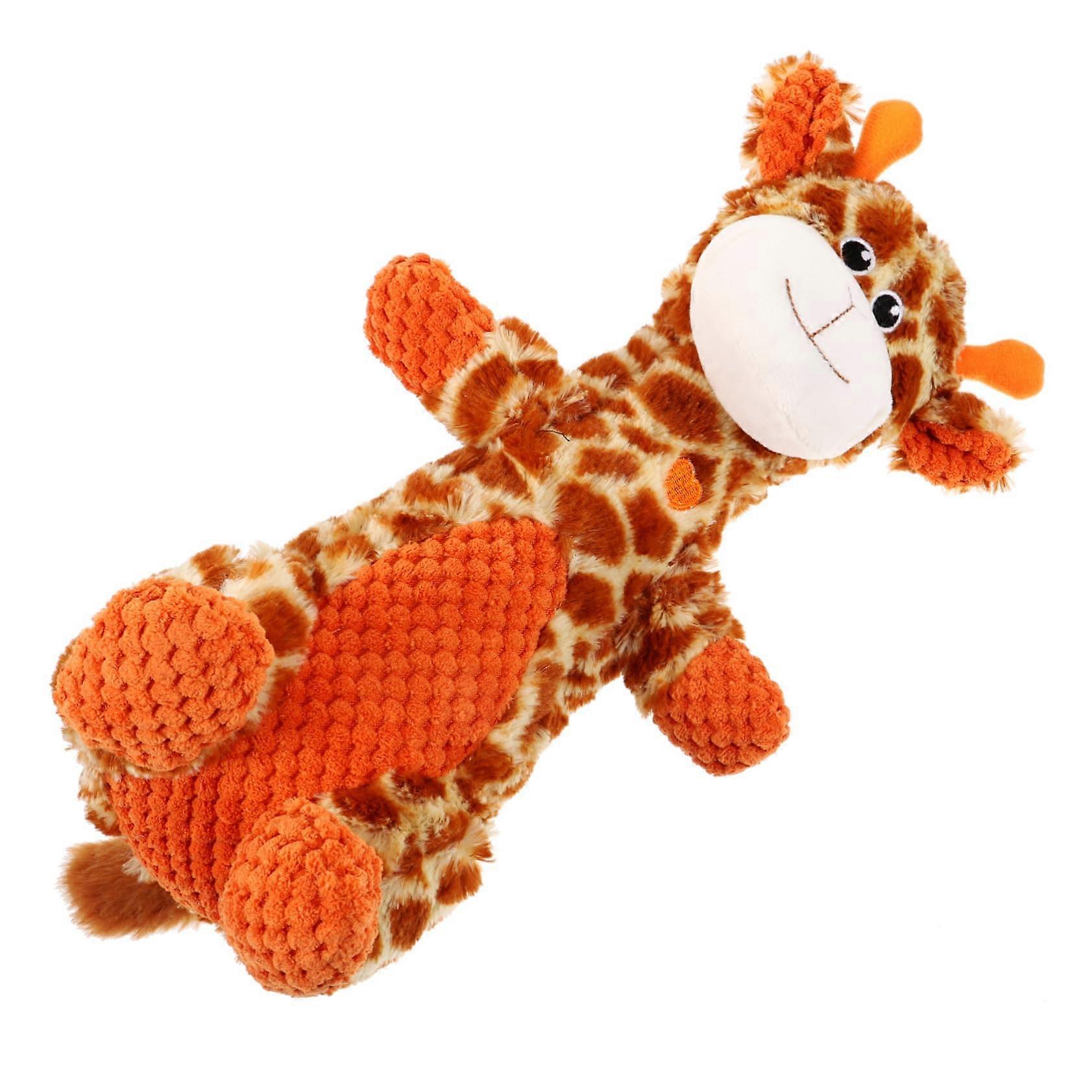Giraffe Plush Toy for Dogs, Squeaky Soft Material, Suitable for Puppies and Active Play