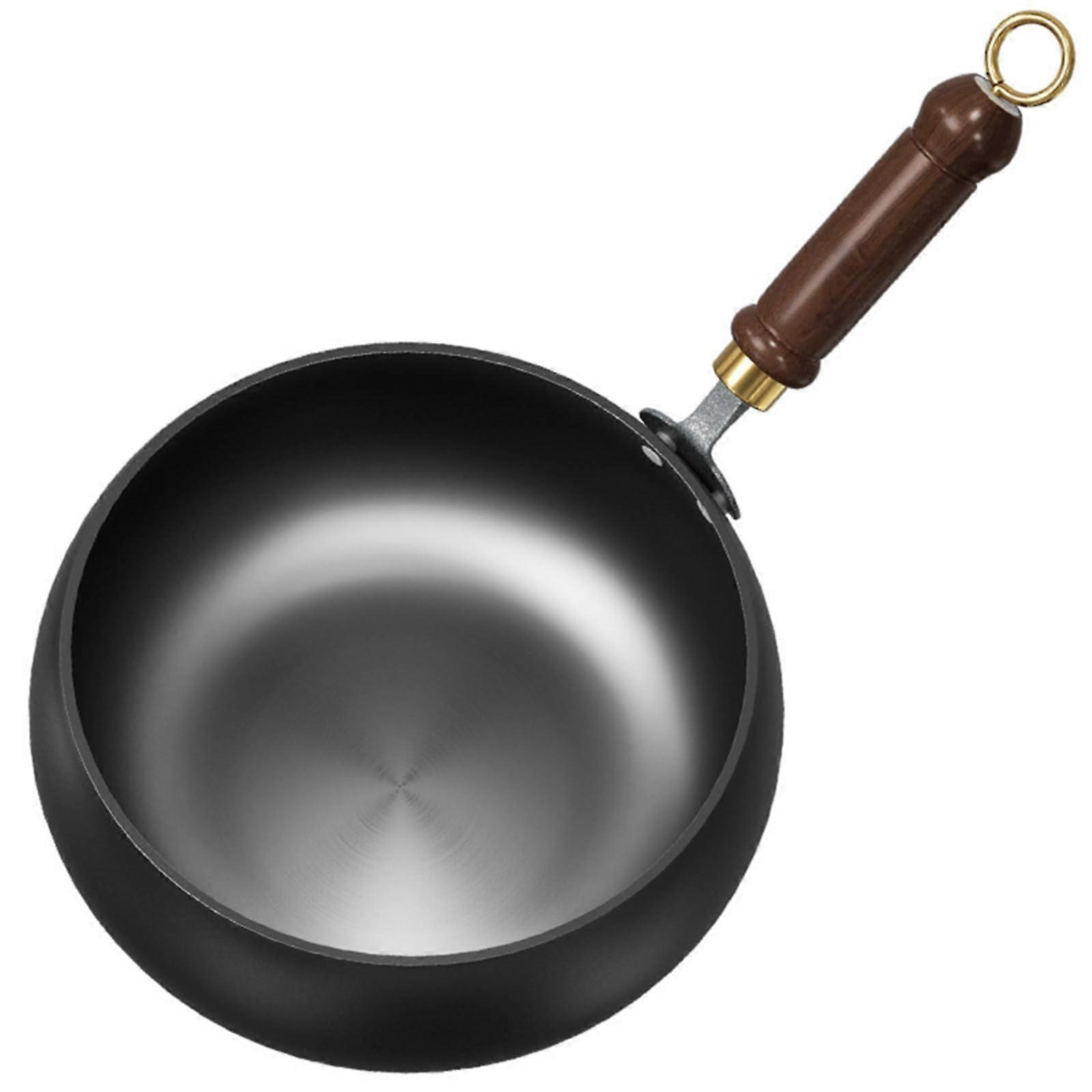 Traditional Iron Frying Pan for Healthy Cooking, Designed for Heat Distribution (Lid Not Included)