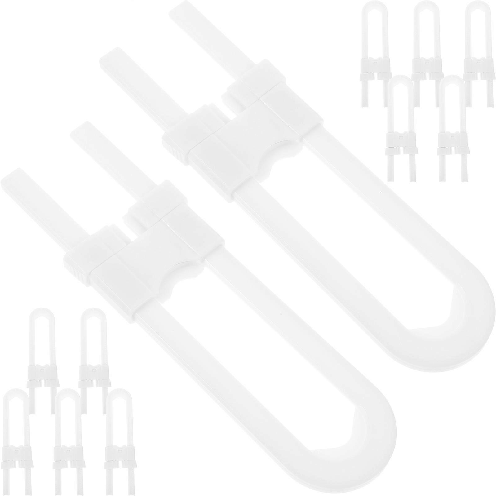 Child Safety Locks 12Pcs Baby Proof Cabinet Locks For Home Safety With White Multi-functional Design