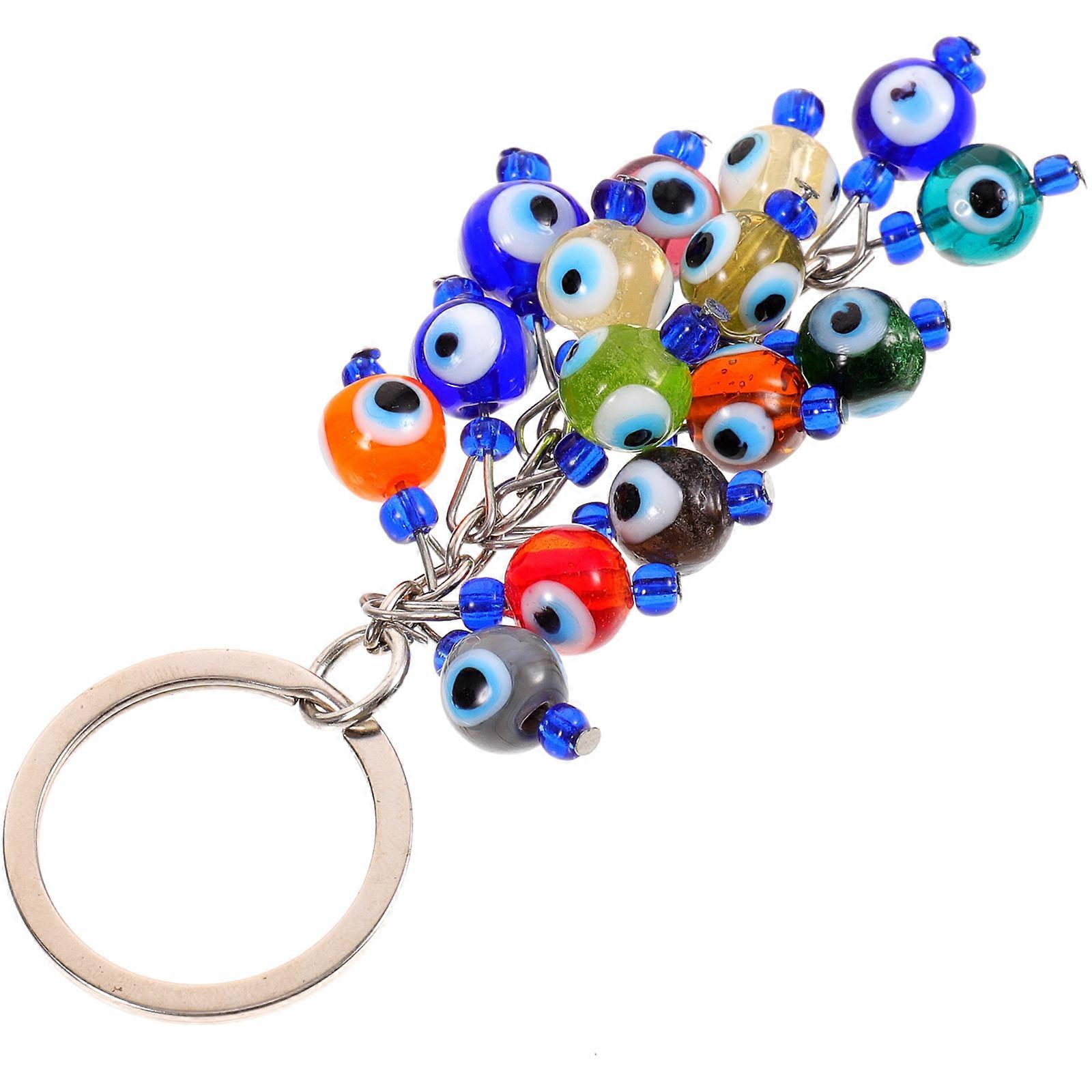 Evil Eye Keychain Pendant Decorative Bag Hanging Charm for Handbag, Backpack, and Car Keys – Elegant Design, Fine Craftsmanship
