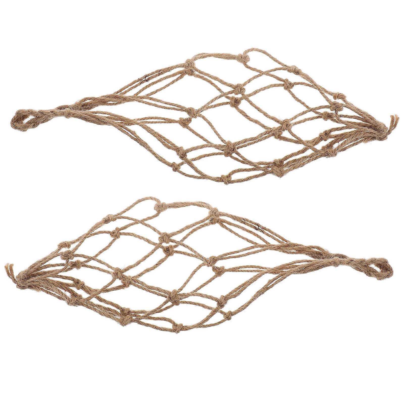 Vintage Twine Rope Carrier Net Bag – Portable Handheld Holder for Jars, Storage, Travel & Decorative Use