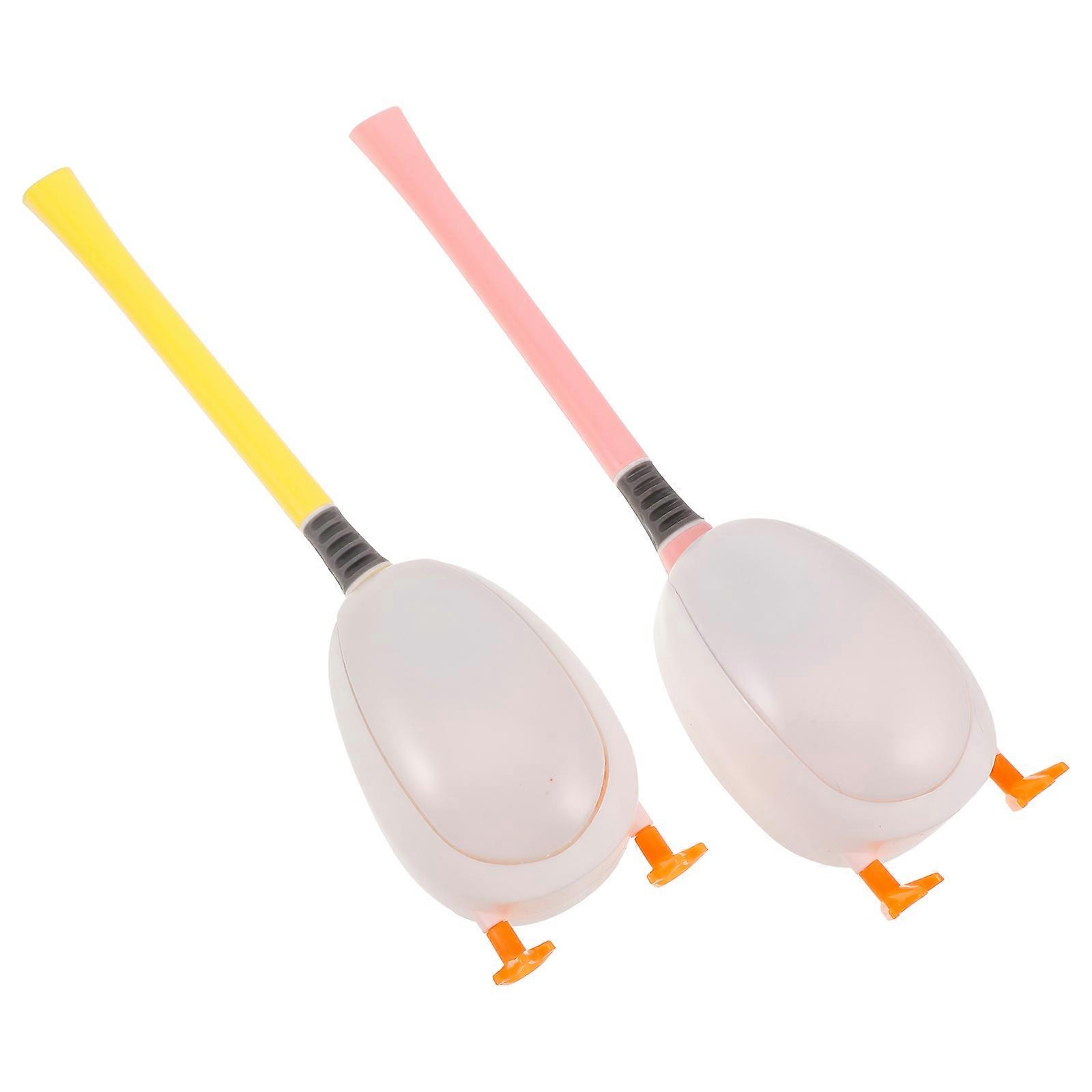 Duck Shape Toilet Bowl Brush Holder Set Removes Stubborn Grime TPR Material For Rv Owners 2 Sets