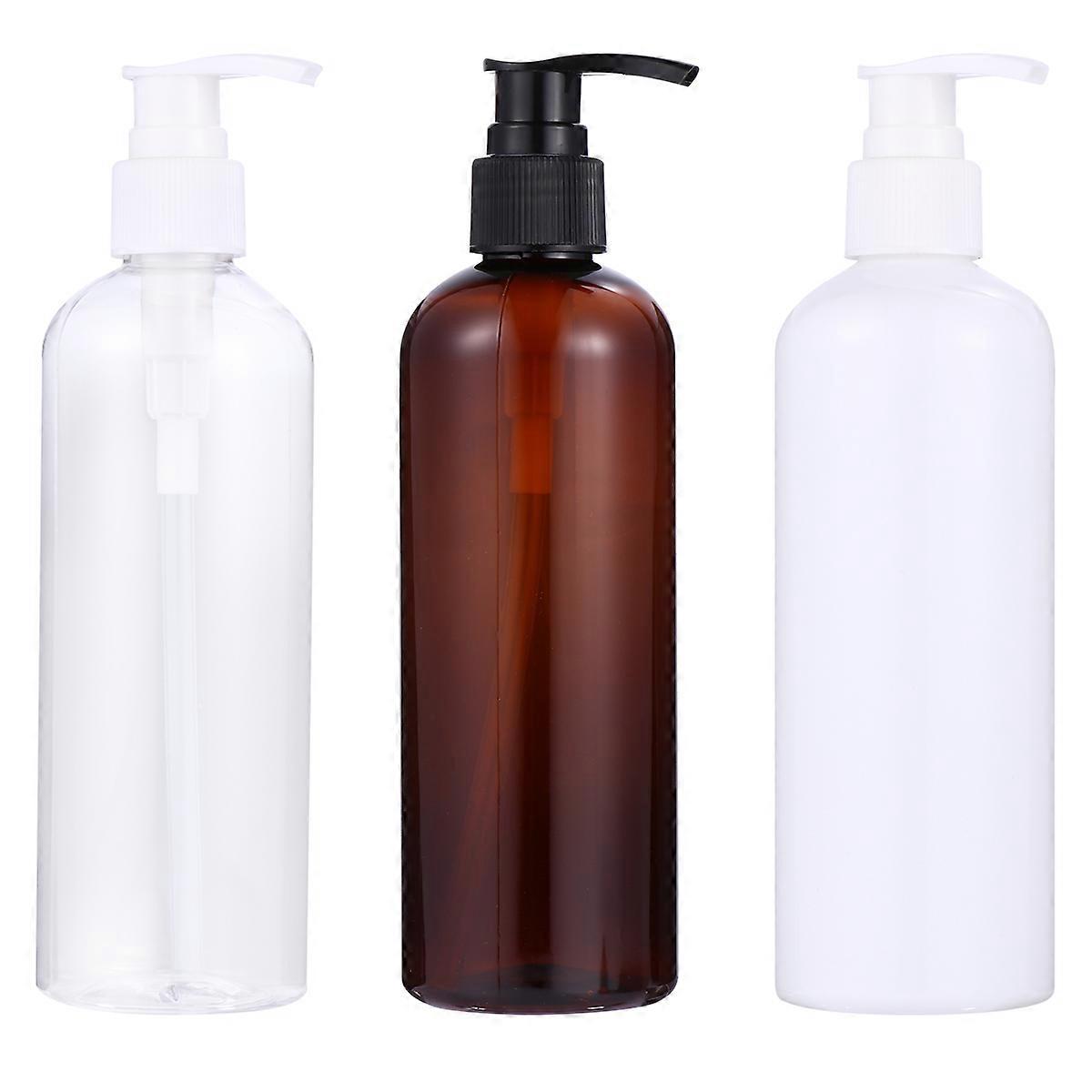 3 Pcs 300ml Empty Shampoo Bottles Body Wash Containers with Pump for Home Use