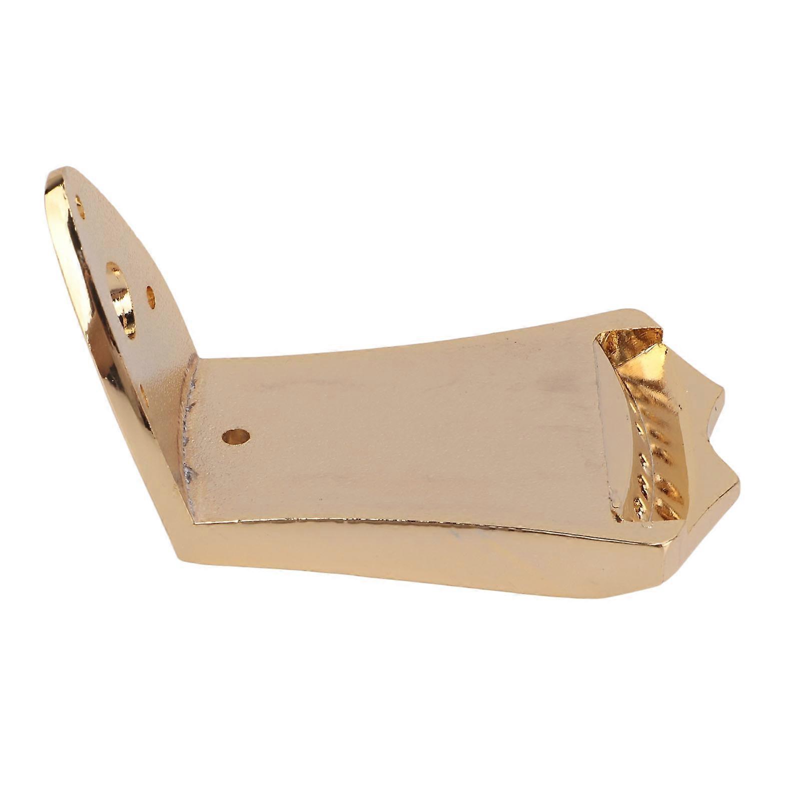 Mandolin Tailpiece Metal Bridge Replacement Part Musical Instruments Accessories Gold 