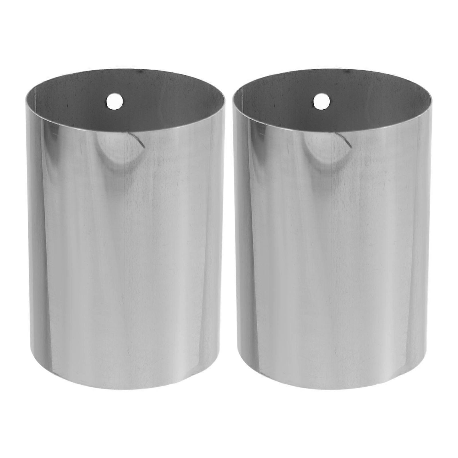 Stainless Steel Handrail End Cap for Home Use Durable and Easy Installation Silver Color Fits Various Handrails 2 Pieces