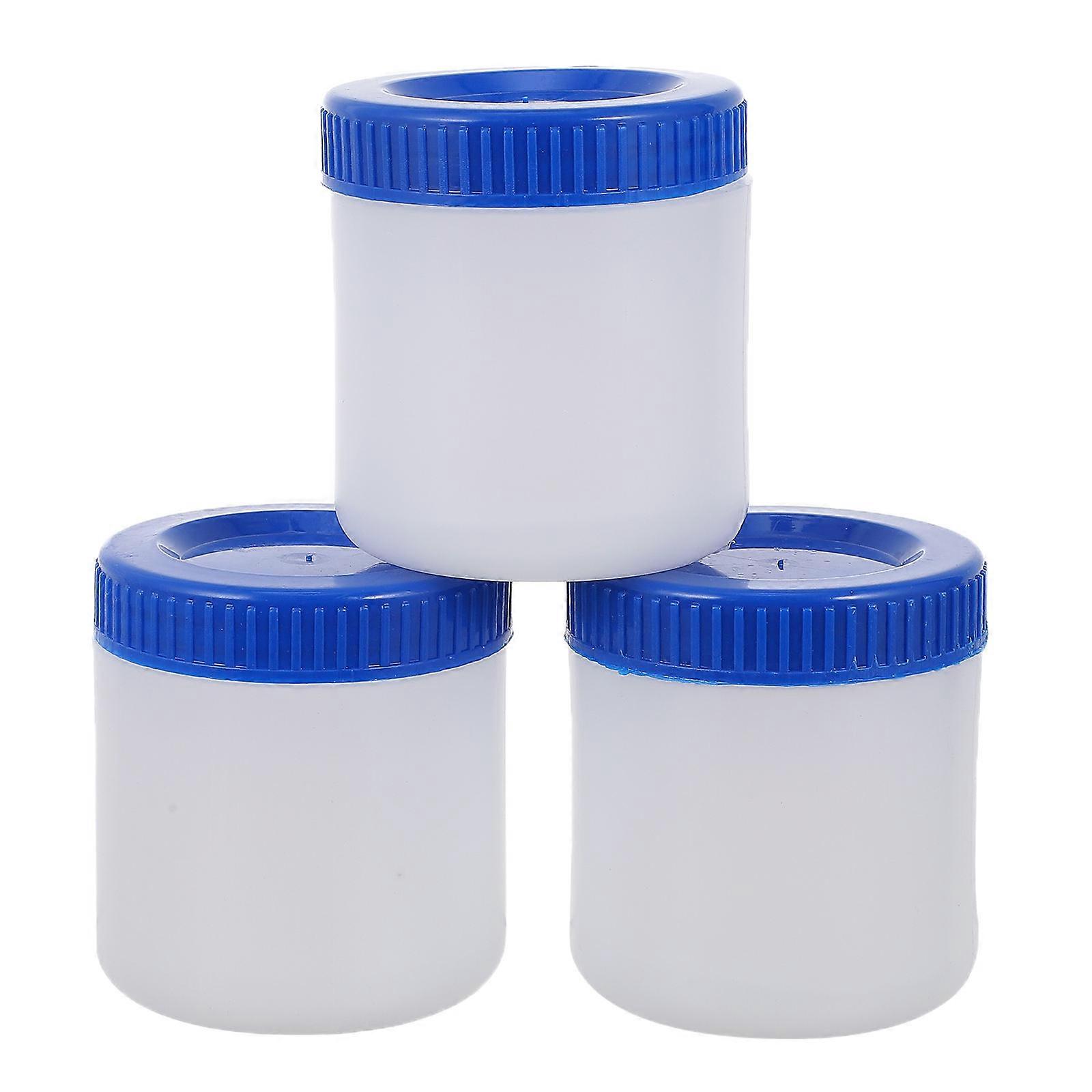 Bottle Container Liquid Thickened Plastic Can Laboratory Professionals Liquid Storage Container With Lid .4X7.7X7.4CM 250ml Sealing 3Pcs