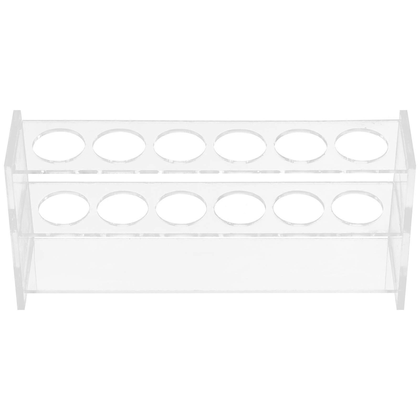 Transparent Acrylic Test Tube Holder for Home Use Laboratory Sampling Rack with 6 Holes
