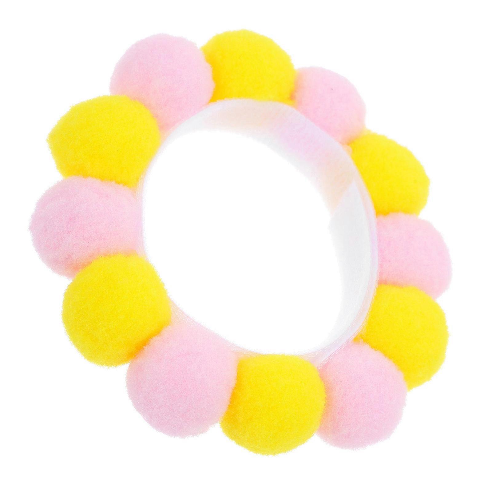 Cute Cartoon Plush Pet Collar with Adjustable Length for Cats Dogs Comfortable and Stylish 0.5 Inch Width