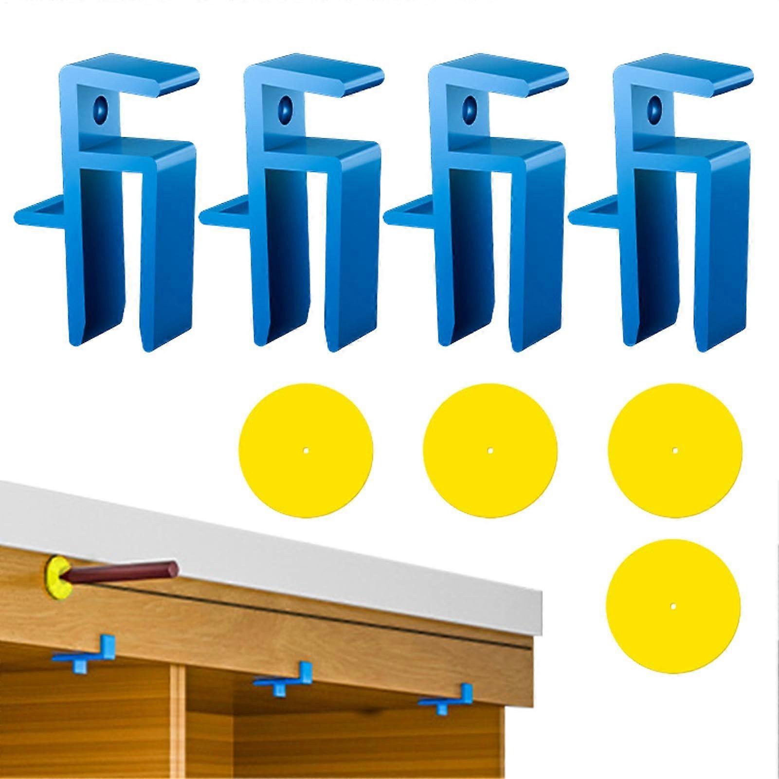 Wood marking tool for cabinet panels – Precise woodworking device with marking clamp and furniture fittings for professionals