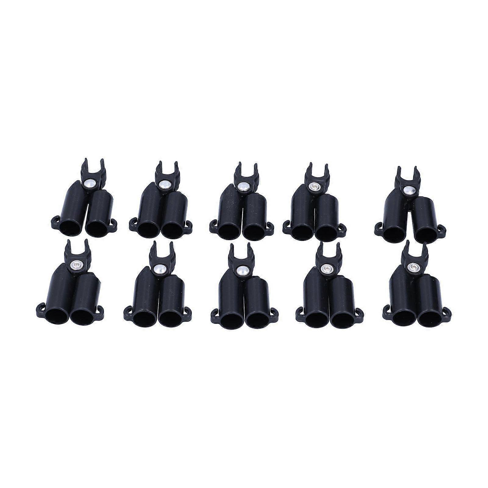 10PCS A-Type Connecting Joint Fixed Clip Plant Supports Fixing Stakes Connector Garden Tool(11mm ID )