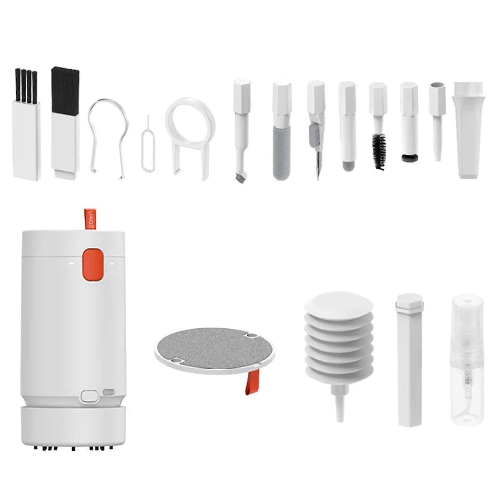 21 in 1 Rechargeable Computer Keyboard Headset Cleaning Brush Set with Ergonomic Design and Versatile Compatibility