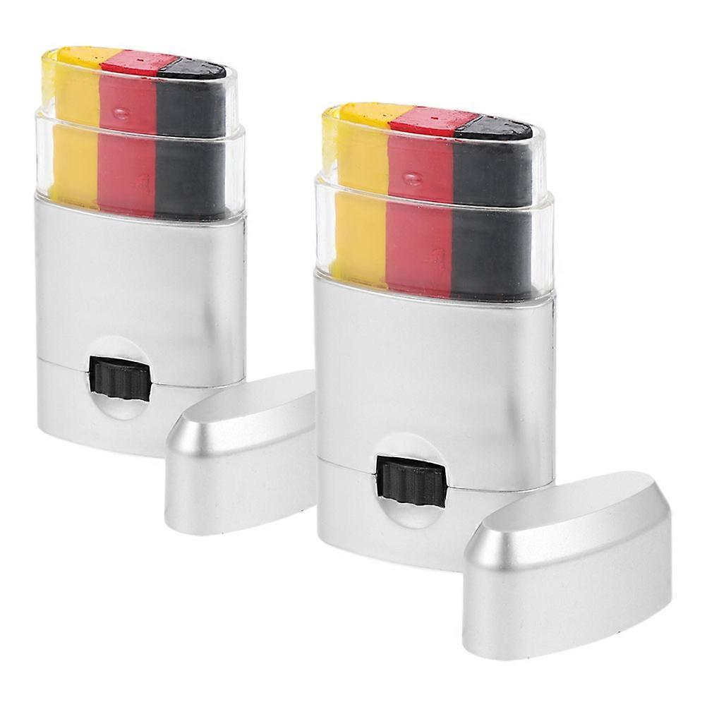 Adorable Face Painting Decor For Sports Events With National Flag Design Practical 2Pcs