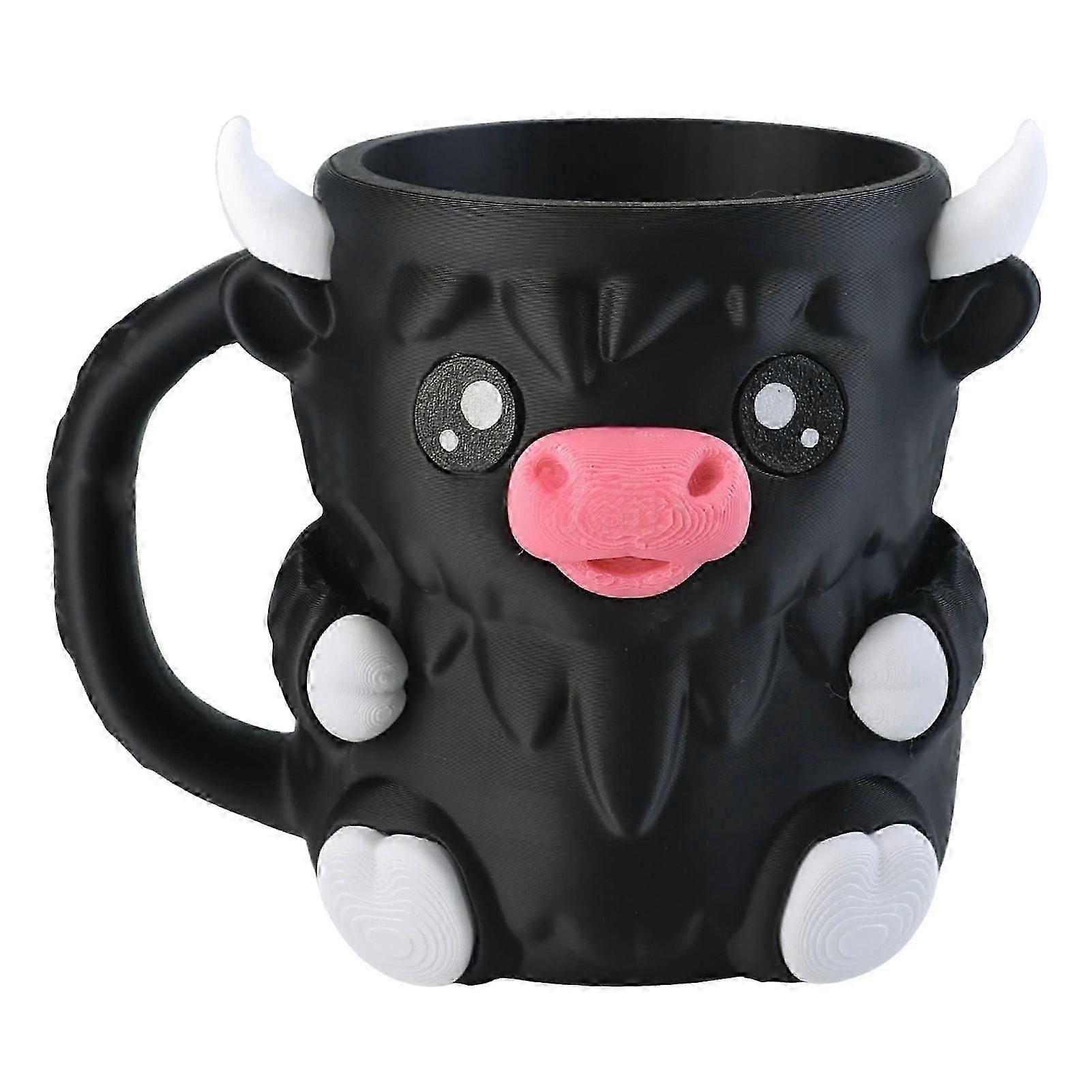 Highland Cow Ice Cream Pint Holder, Cute Animal Ice Cream Pint Cooler Containers With Spoon Handle, Highland Cow Gifts