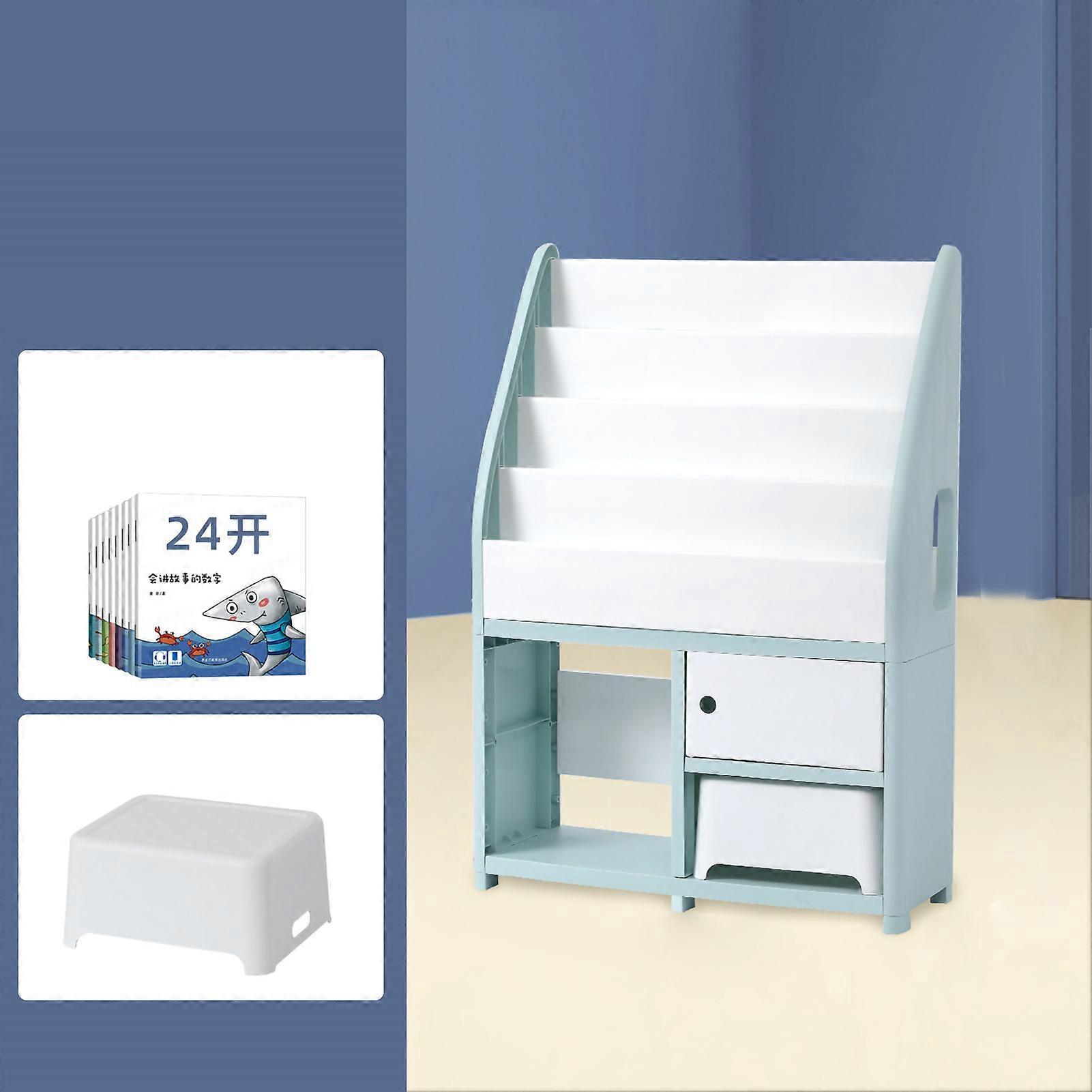 6-Tier Eco-Friendly PP Kids Bookcase with Ample Storage