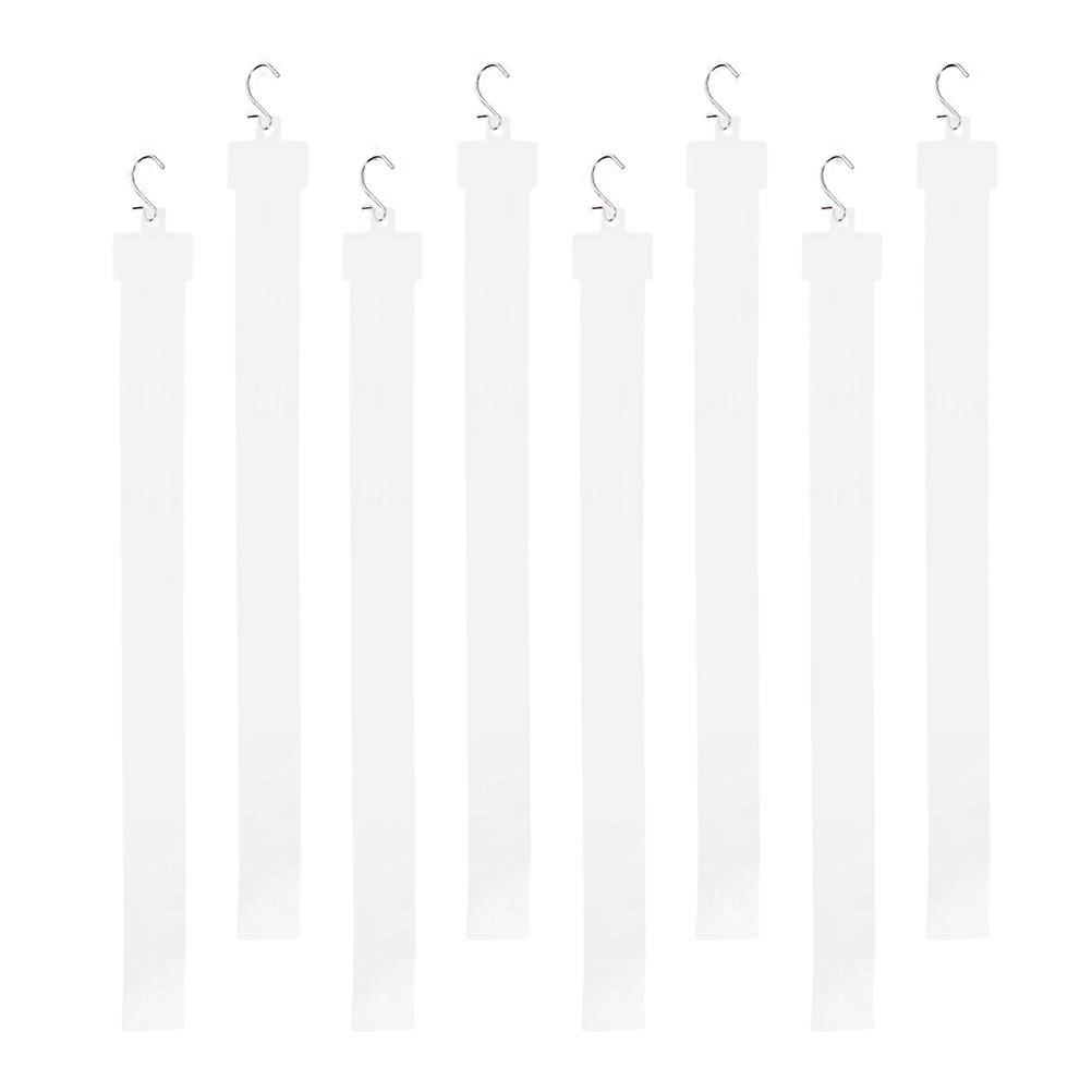 Hanging Display Strip For Retail Display 8Pcs Merchandise Hanger Practical Design Supermarket Hanger White Saving