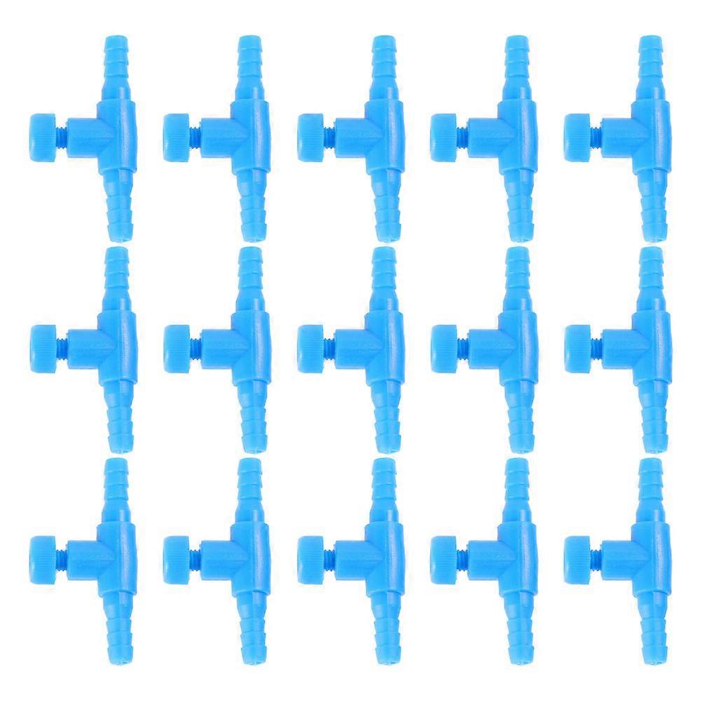 Professional Aquarium Valves for Fish Tanks Durable ABS Regulator Blue 25Pcs Easy Installation