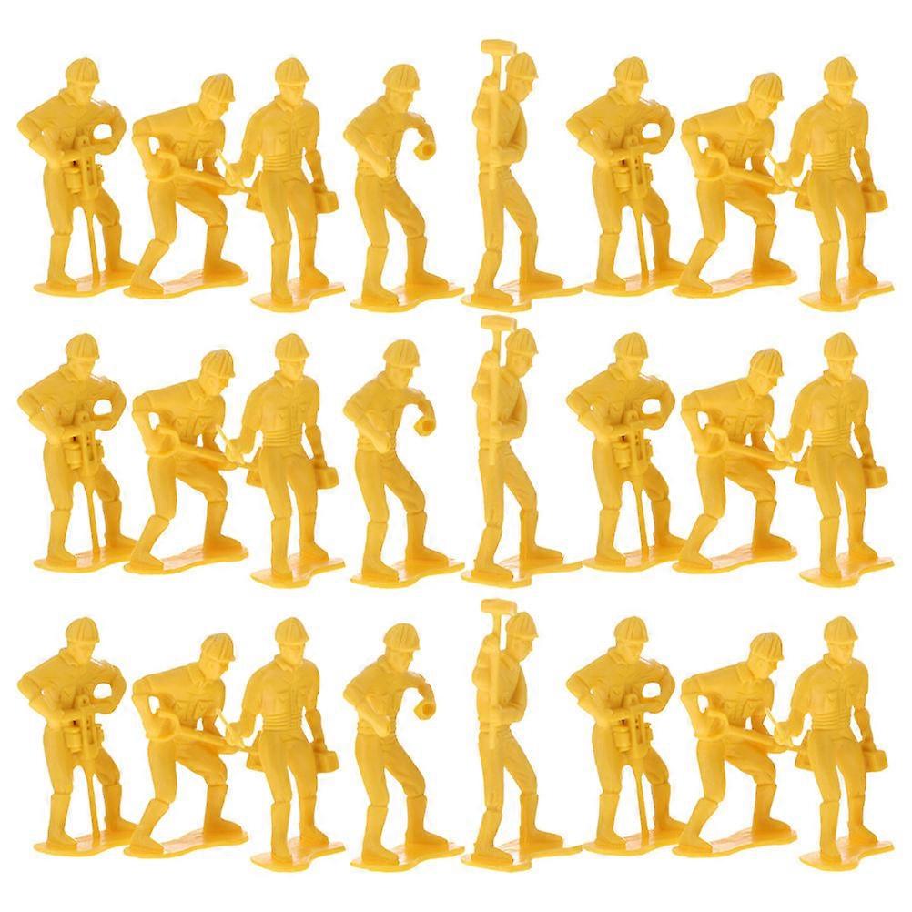 Emergency Man with Tool Plastic Figures for Home 45Pcs Engineering Man Models Toy Set