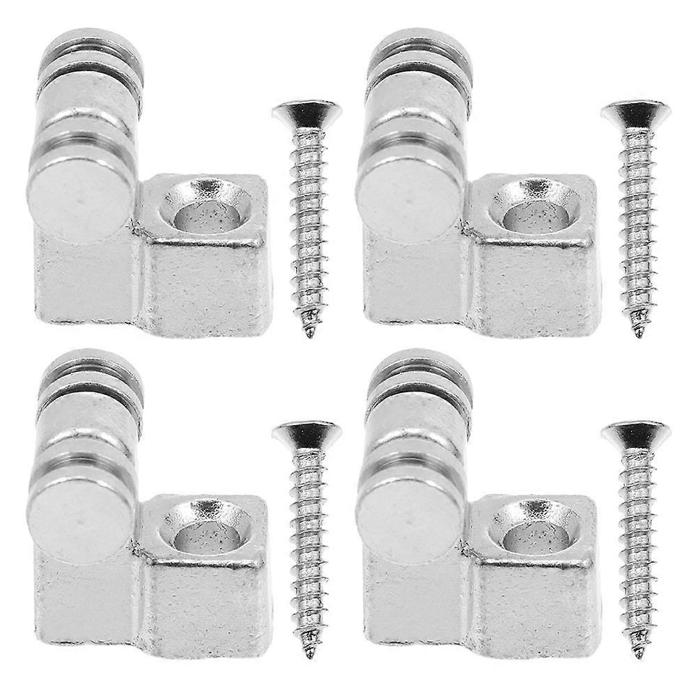 Practical Guitar String Holder 1 Set Electric Guitar String Retainers Square Design For Guitar Upgrade 1.3X1.3CM Strong Metal Structure 4Pcs