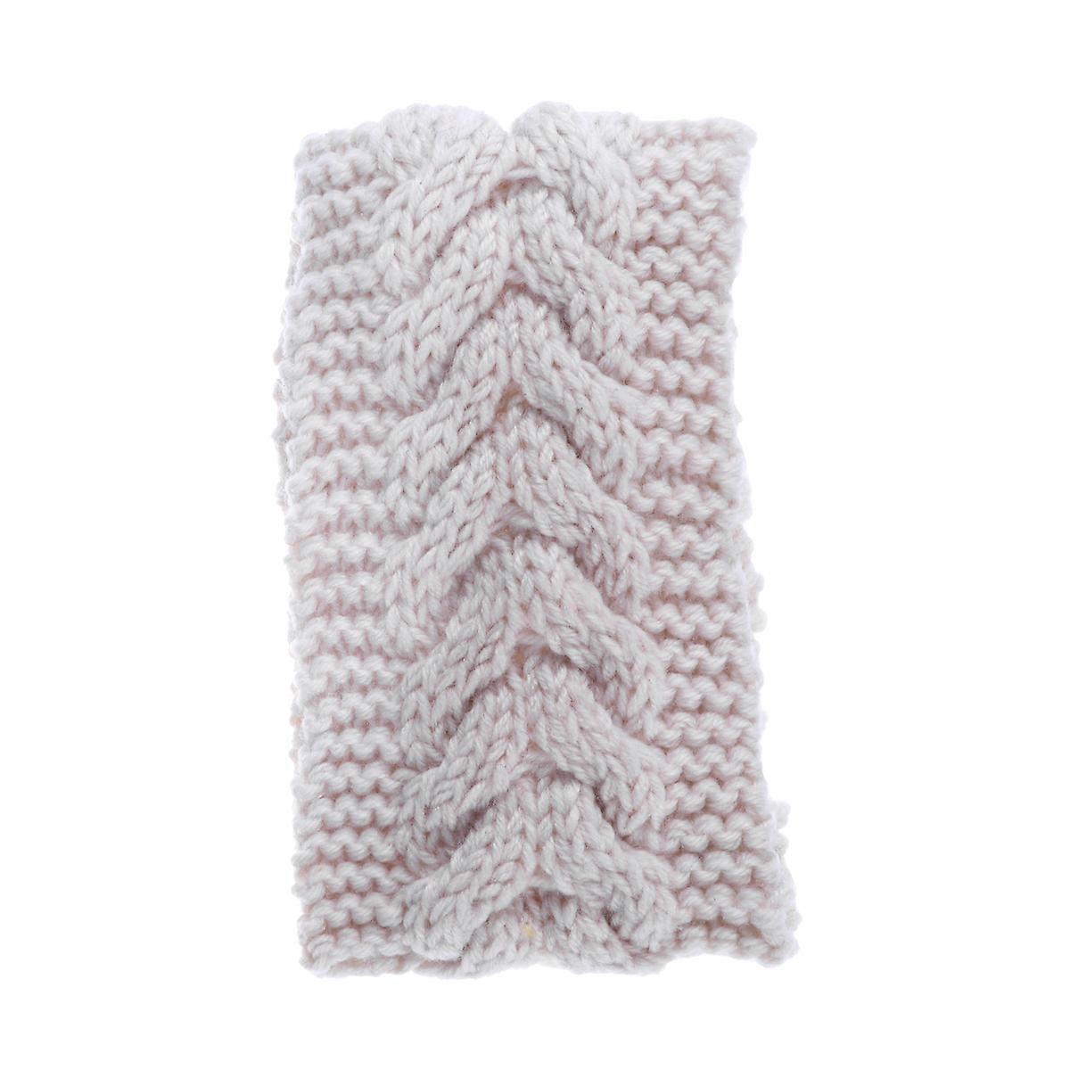 Simple Design Elastic Headband For Women Girls Suitable For Yoga Exercise Spa Simple Solid Color One Size Fits Most Beige 4Pcs