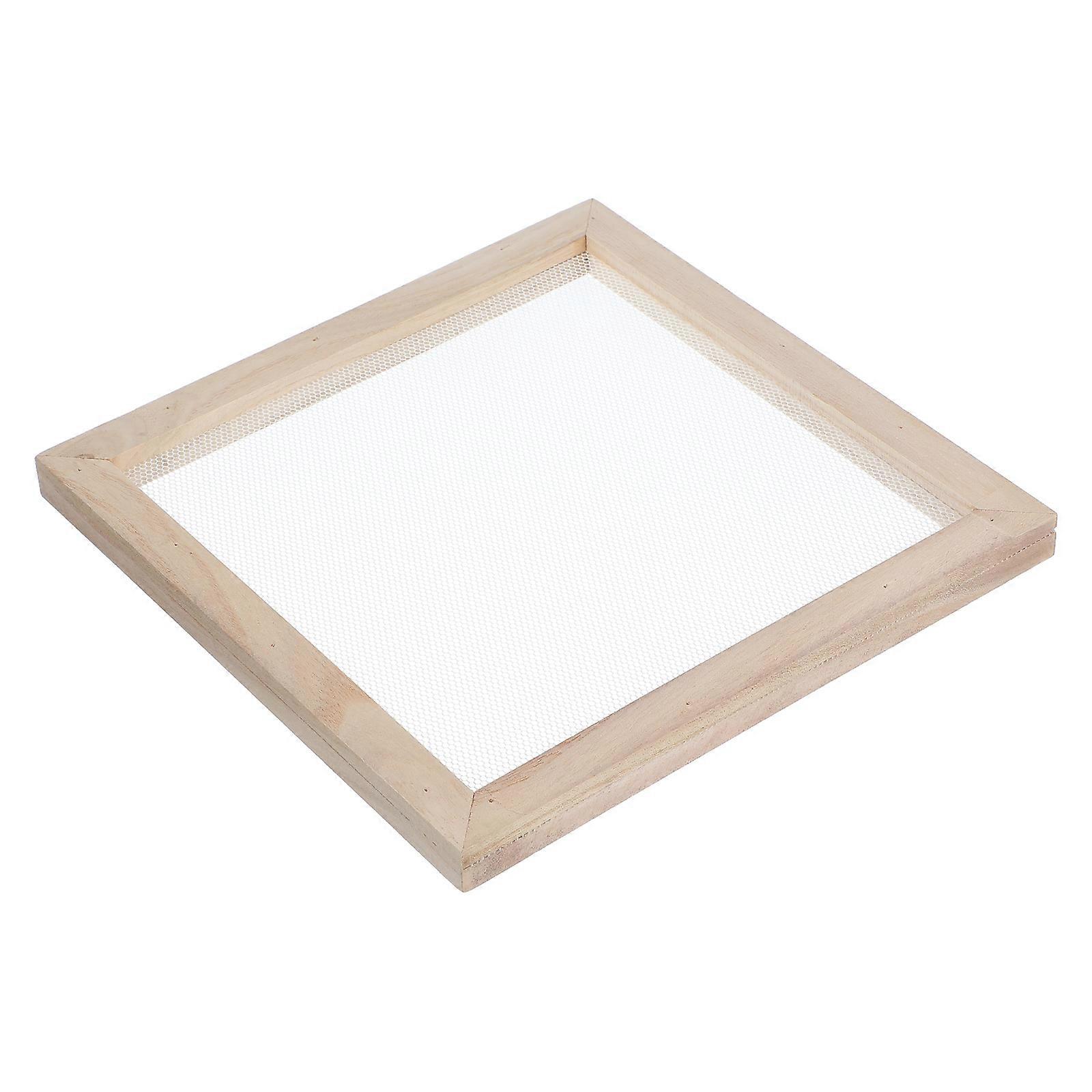 Portable Natural Wood Paper Making Screen Frame for DIY Crafts – Lightweight, Sturdy Deckle Mold for Handmade Paper Projects, Easy to Carry and Store